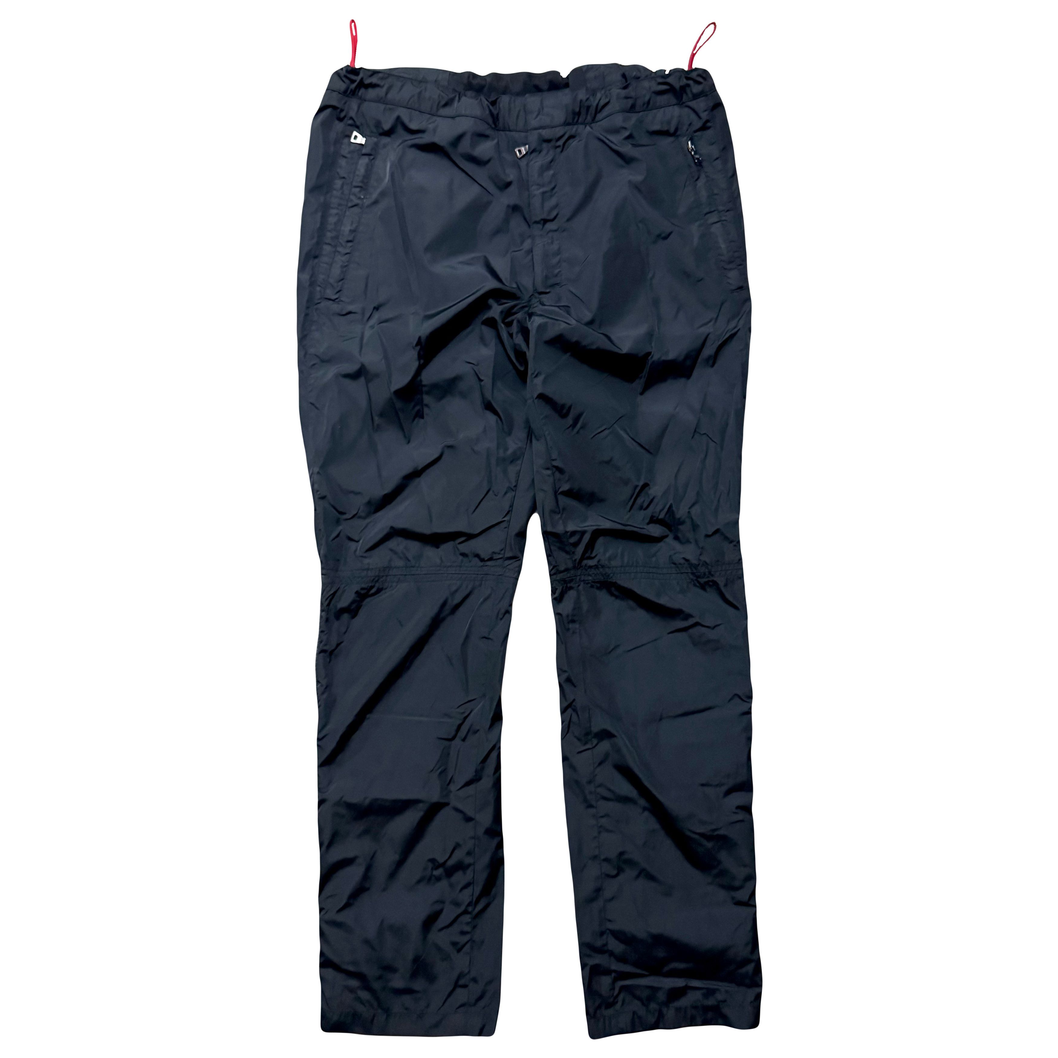 Prada × Vintage VTG Y2K Prada Technical Nylon Track Pants Desinger IT 46 Size US 28 / EU 44 - 2 Thumbnail