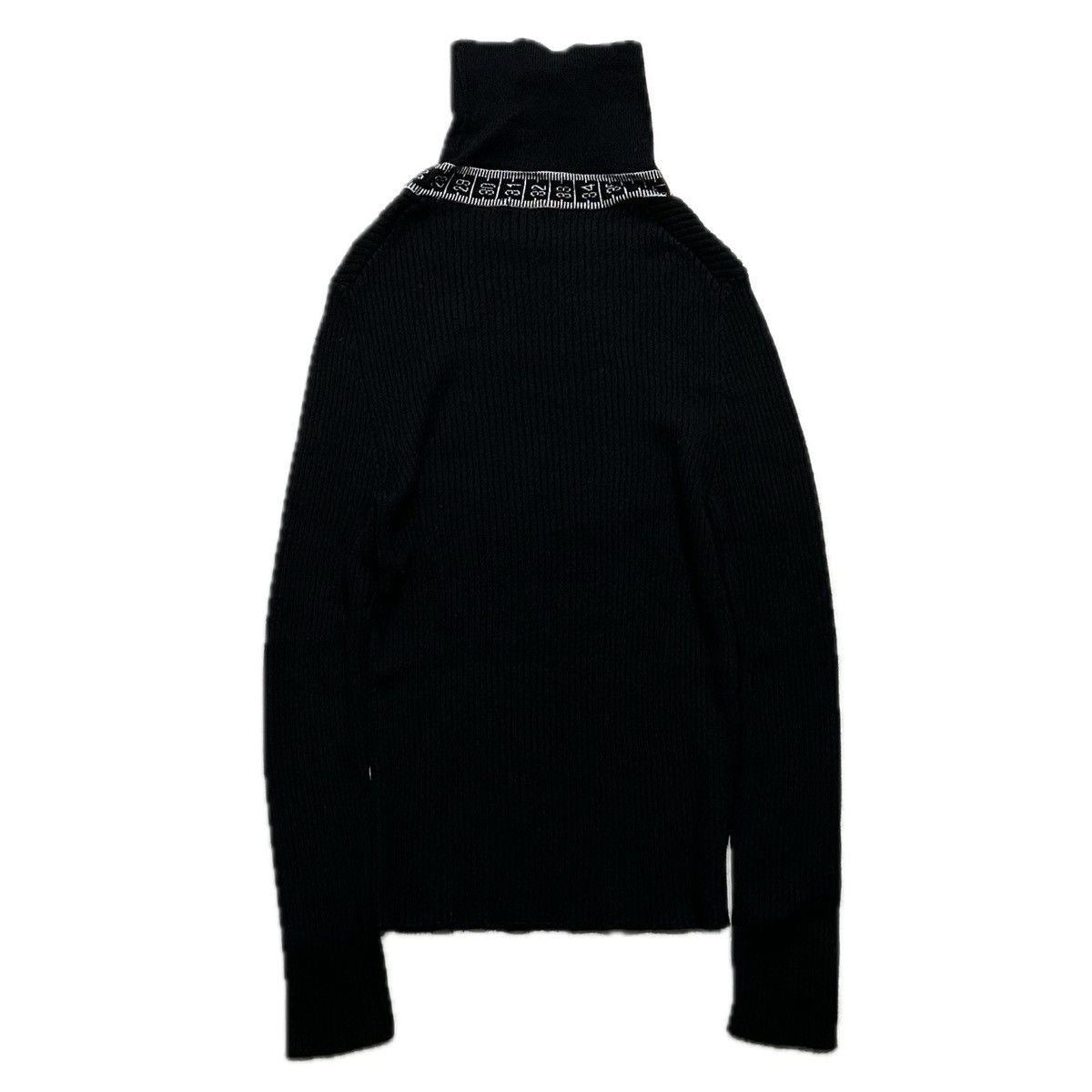 Japanese Brand × Jean Paul Gaultier Japan Limited Tape Measure Designed Turtleneck Knit Pullover Size US XS / EU 42 / 0 - 4 Thumbnail