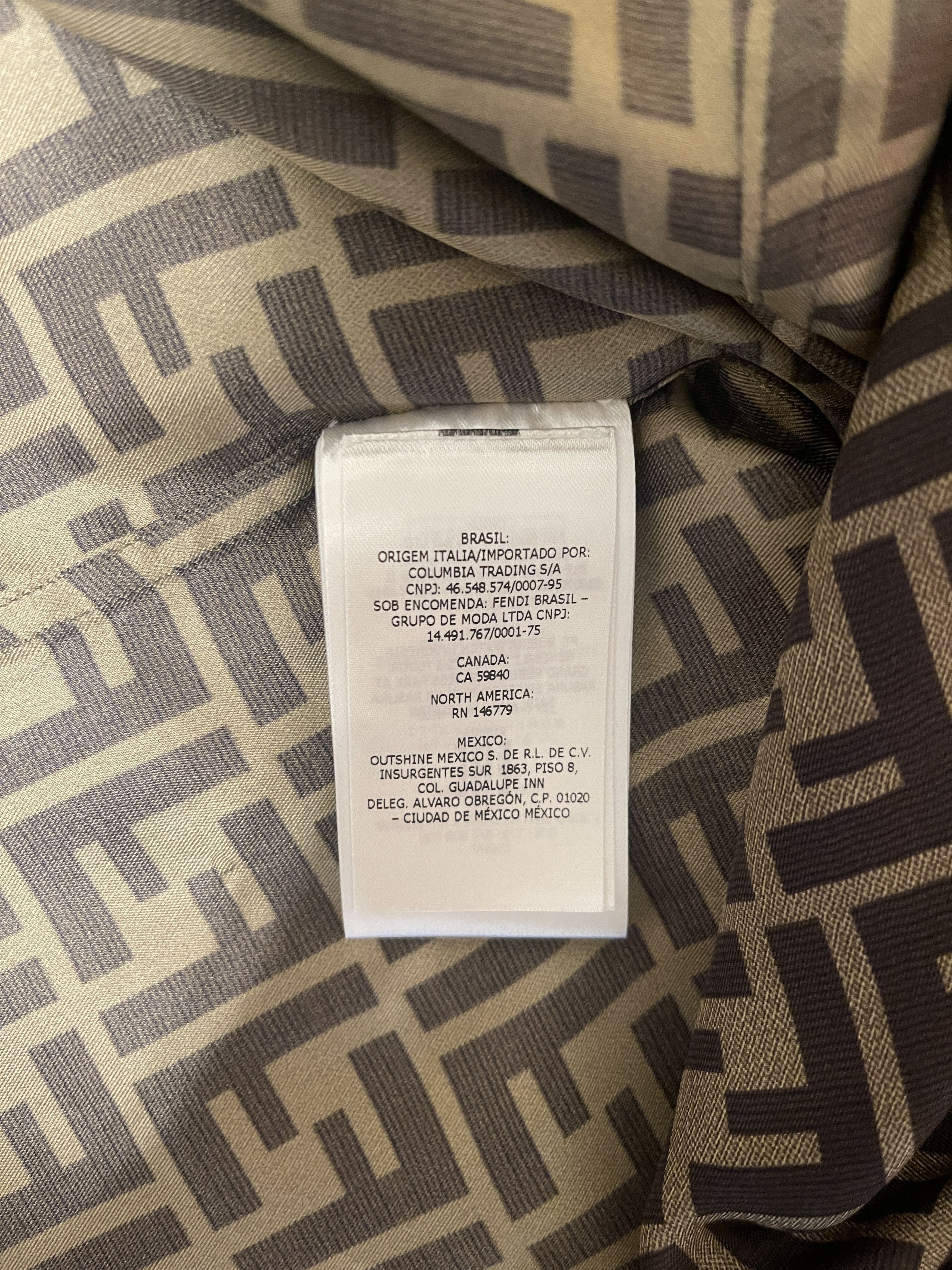 Fendi Fendi Brown Silk Shirt - Rare Size US XS / EU 42 / 0 - 13 Thumbnail