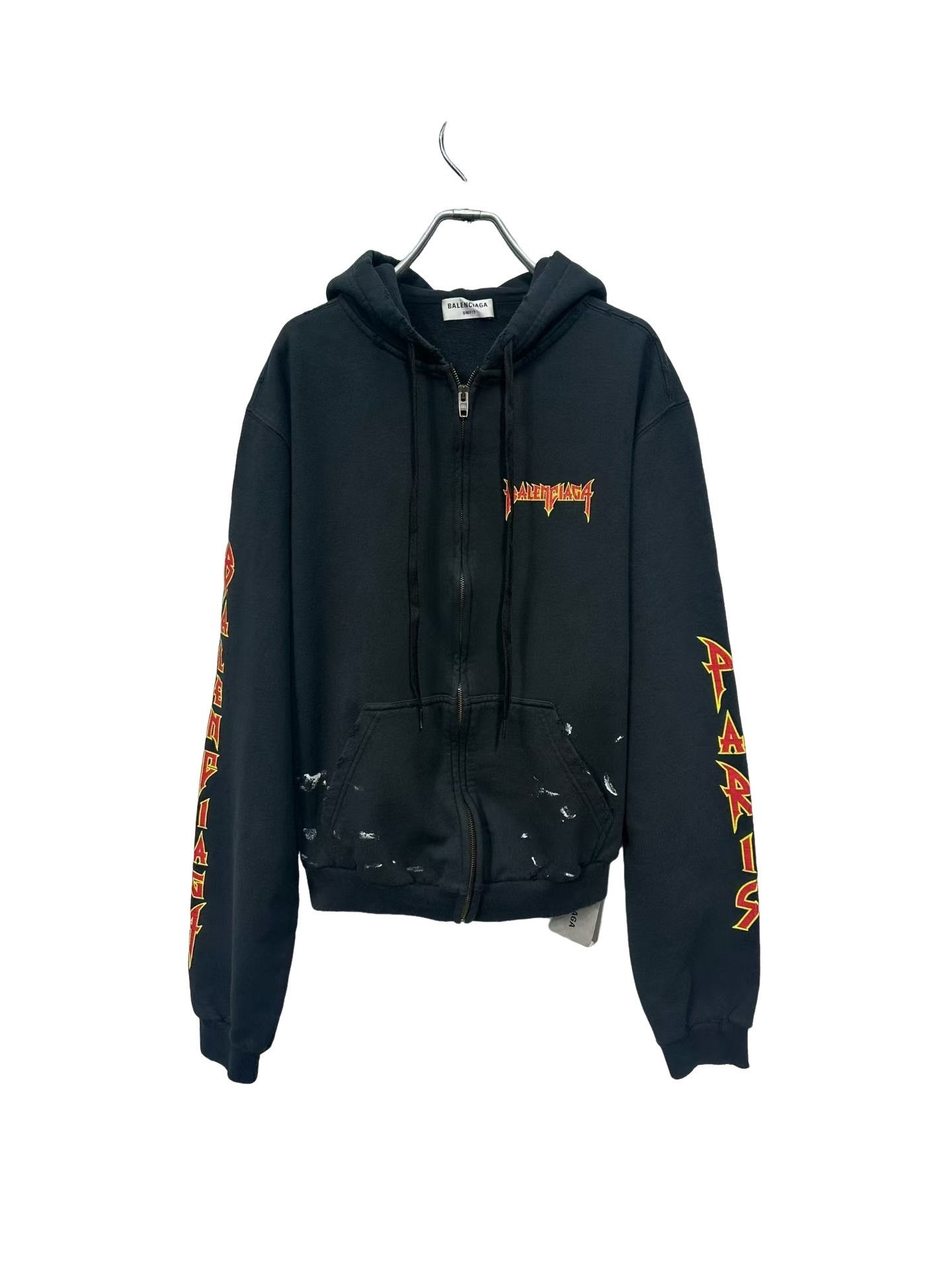 Balenciaga Balenciaga Metal Flame Zip Hoodie Size M Size US M / EU 48-50 / 2 - 1 Thumbnail