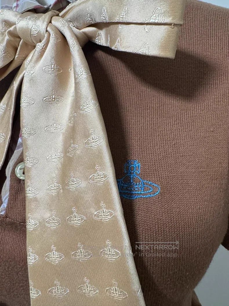 Vivienne Westwood Vivienne Westwood Brown caramel-colored short-sleeved knit Size M / US 6-8 / IT 42-44 - 3 Thumbnail