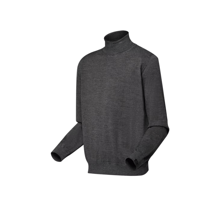 Louis Vuitton Silk and Cashmere Blend Turtleneck Size US XXL / EU 58 / 5 - 3 Thumbnail