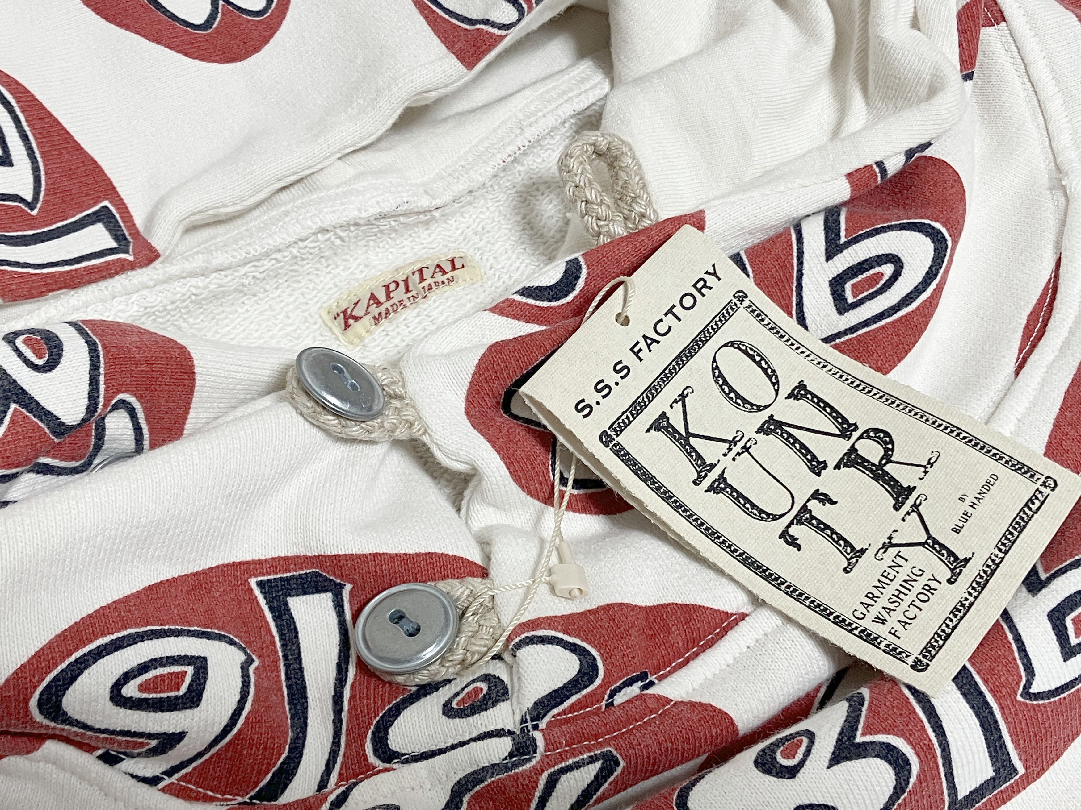 Kapital KAPITAL SURF 8T6 Hoodie natural pullover new Size US XL / EU 56 / 4 - 4 Thumbnail