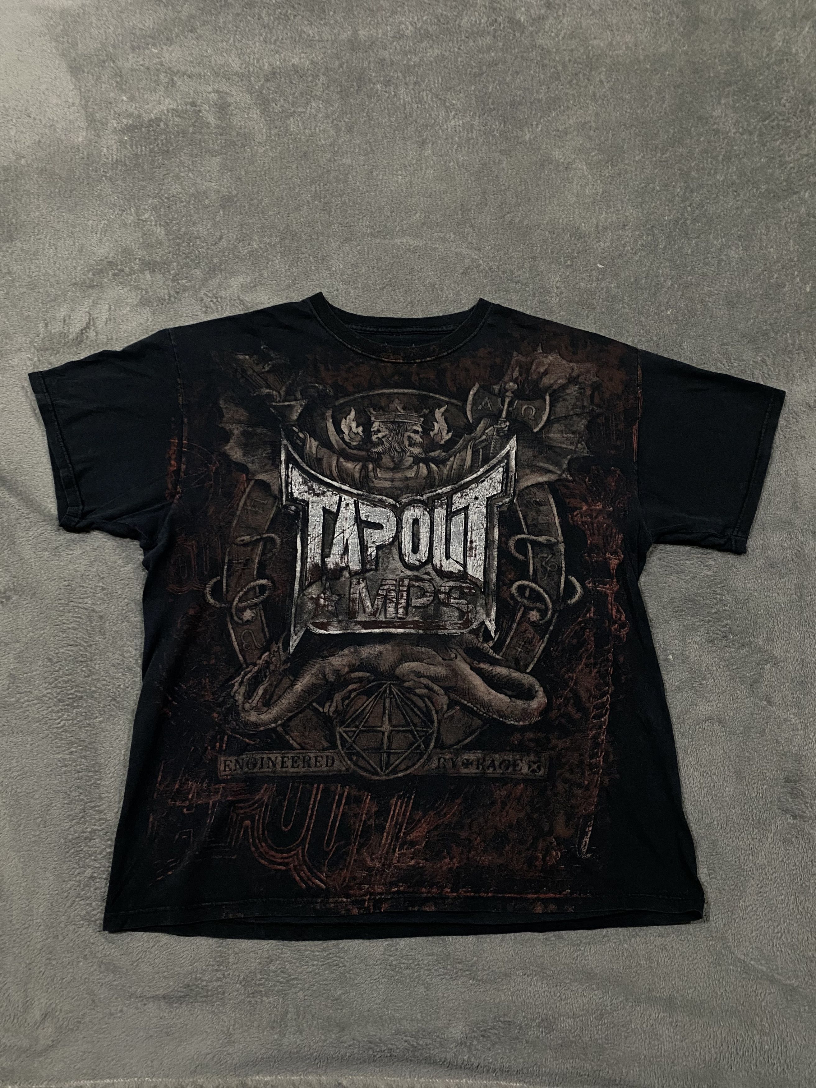 Tapout Rare 2000s Tapout Demons Size US XL / EU 56 / 4 - 1 Thumbnail