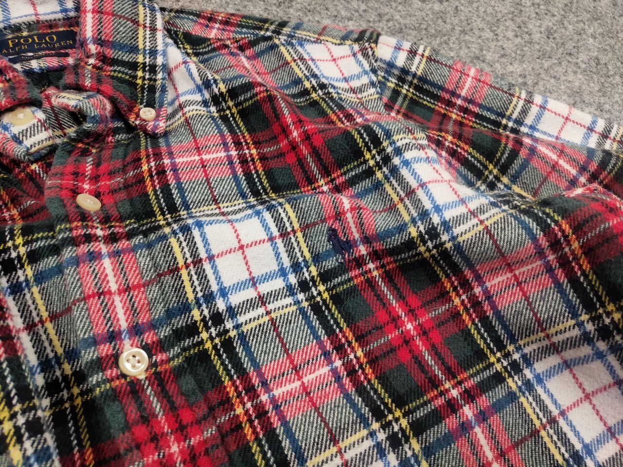 Polo Ralph Lauren Vintage Polo Ralph Lauren Flannel Shirt Y2K Style Custom fit Size US S / EU 44-46 / 1 - 14 Thumbnail