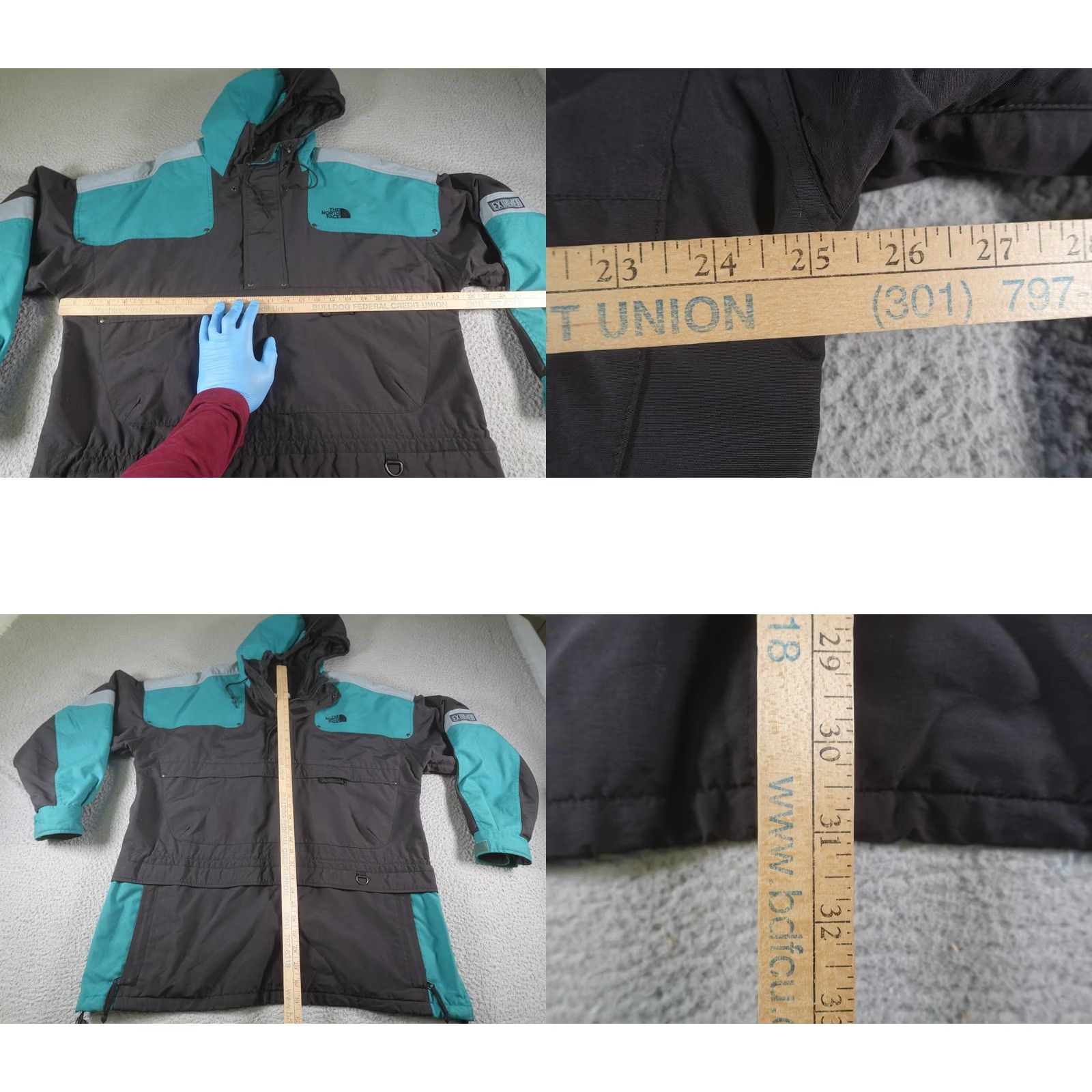 The North Face VINTAGE The North Face Extreme Gear Jacket Mens L Black Hooded Anorak Ski Size US L / EU 52-54 / 3 - 8 Thumbnail