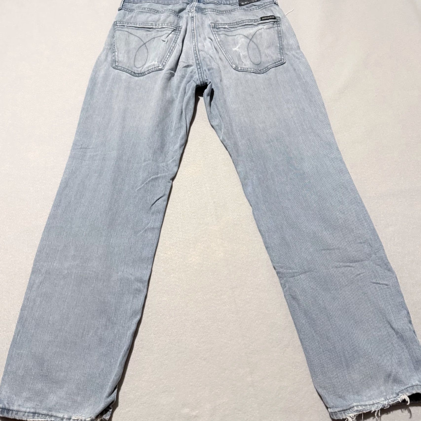 Calvin Klein Calvin Klein Jeans Straight Leg Denim Jeans Men's Blue Distressed - 32x30 Y2K Size US 32 / EU 48 - 6 Thumbnail