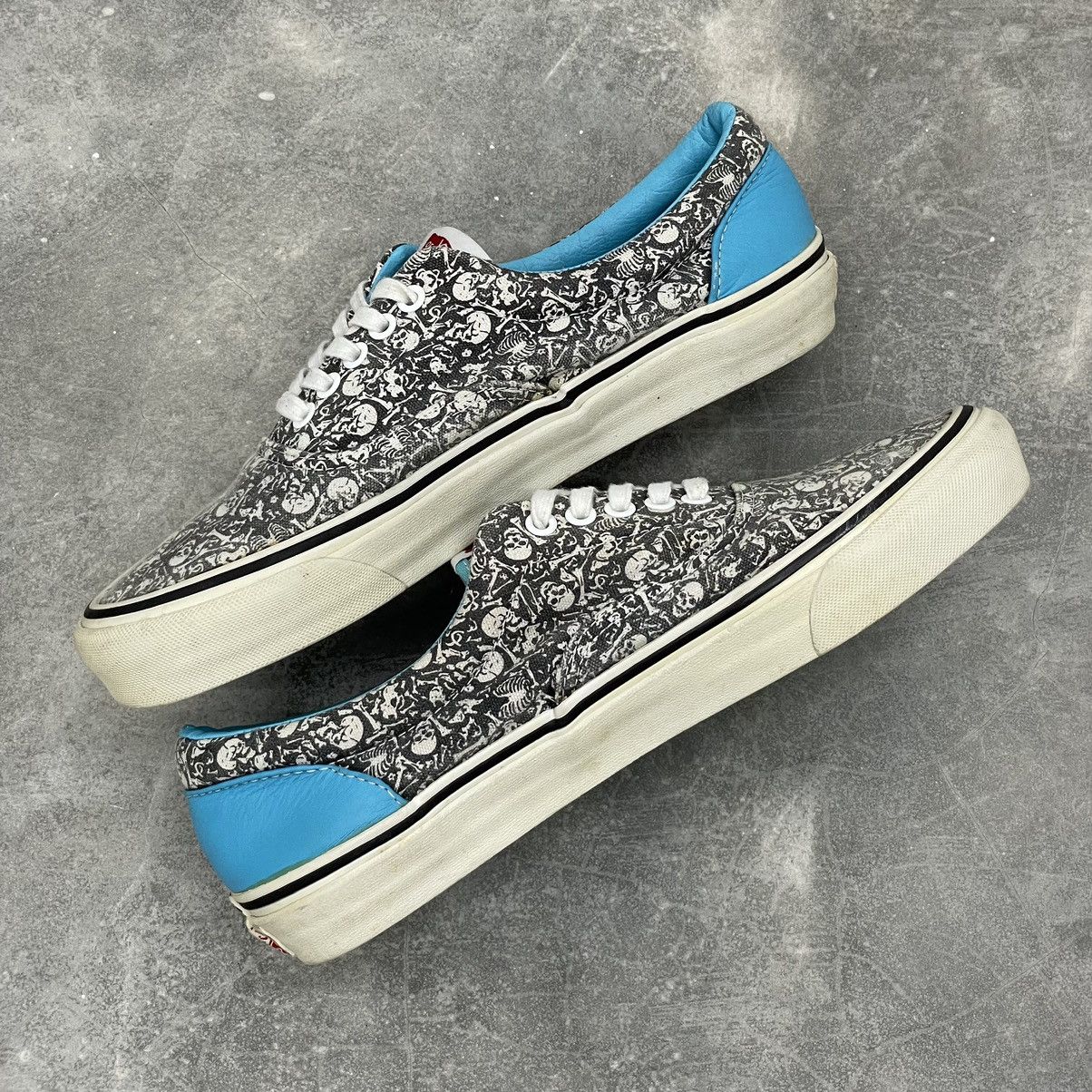 Stussy × Vans Stussy x Vans Vault Era LX Skull UK9 US10 Black White Rare Size US 10 / EU 43 - 2 Thumbnail