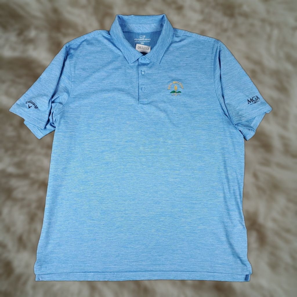 Vineyard Vines Vineyard Vines Polo Shirt Mens 2XL Blue Size US XXL / EU 58 / 5 - 1 Thumbnail