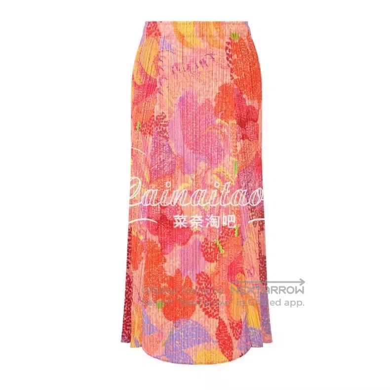 Issey Miyake Issey Miyake size:3 Pink Skirt Size 23" - 2 Thumbnail