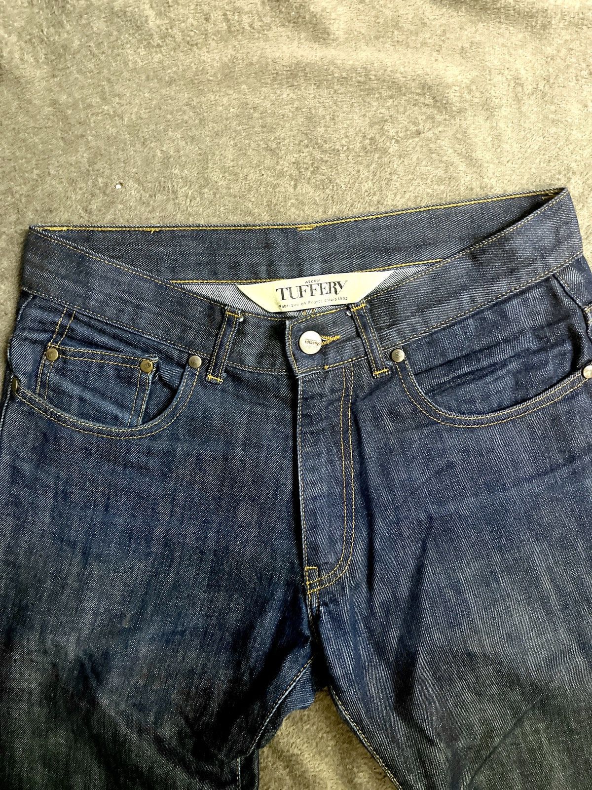 Denim & Co. Atelier Tuffery Raw Denim Alphonse Made In France Size US 29 - 2 Thumbnail