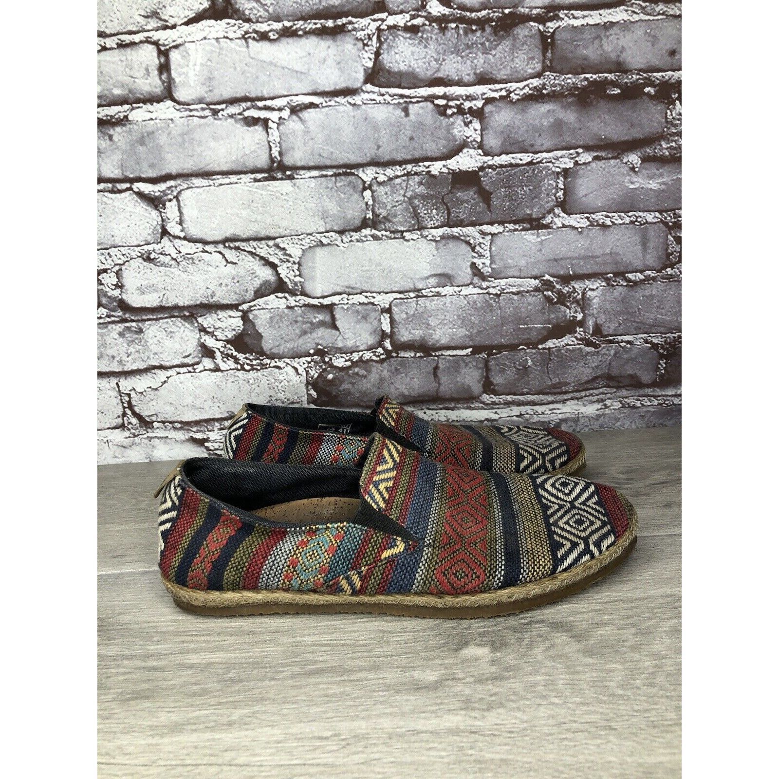Other PATARA Chiang Mai Seeker MultiColor Fabric Slip On Loafers S Size US 8 / EU 41 - 21 Thumbnail