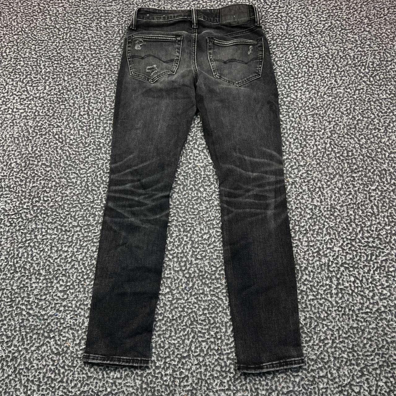 American Eagle Outfitters American Eagle Airflex Jeans Women 26x28 Faded Skinny Denim Size 26" / US 2 / IT 38 - 2 Thumbnail