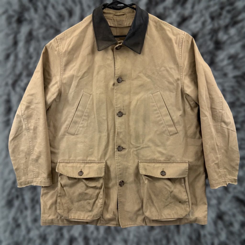 Lands' End Lands End Field Jacket Mens Large Brown Canvas Barn Chore Utility Coat Outdoor Size US L / EU 52-54 / 3 - 1 Thumbnail