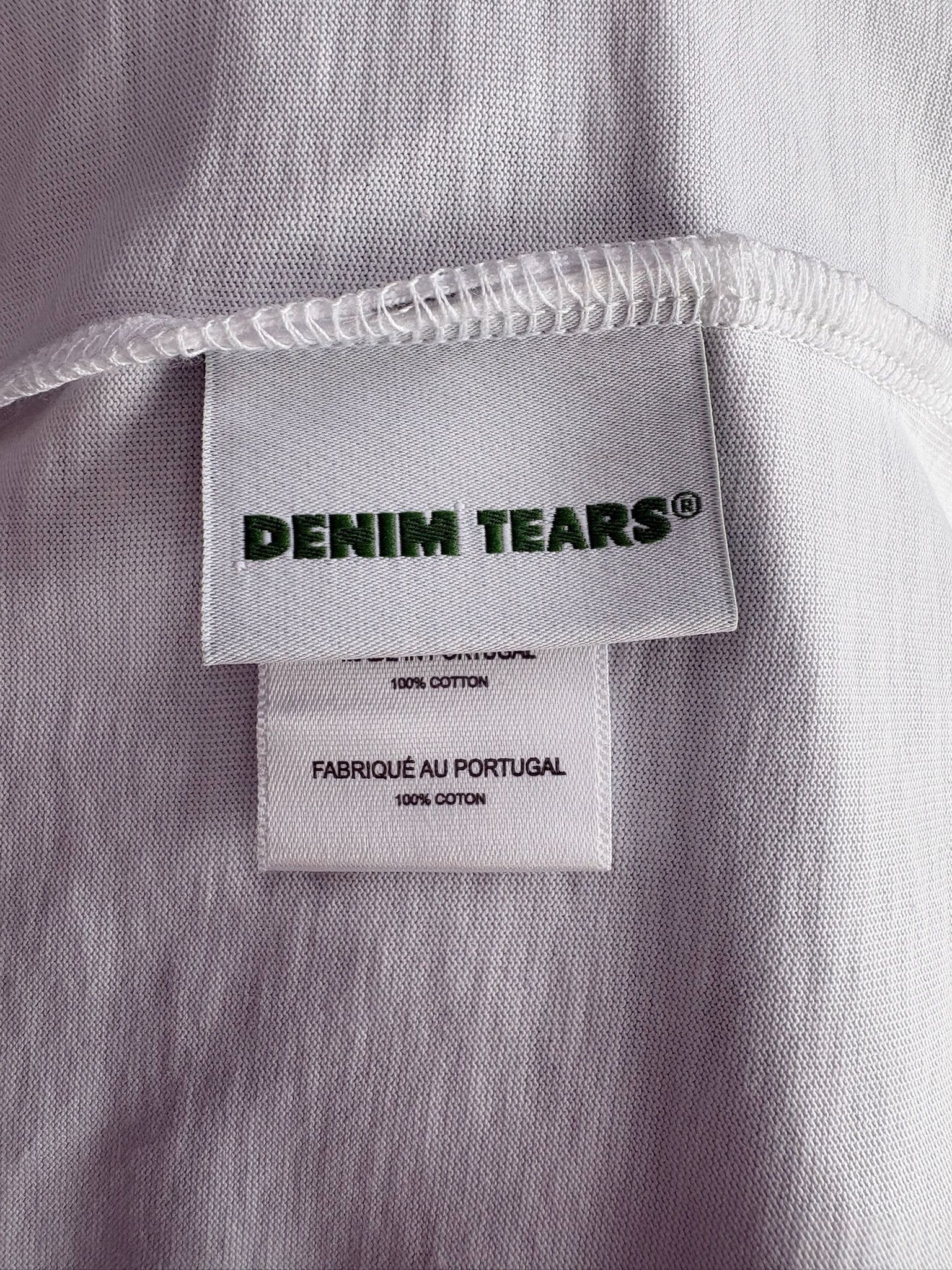 DENIM TEARS Denim Tears "Cee-Lo NY" Tee (White) Size US M / EU 48-50 / 2 - 6 Thumbnail