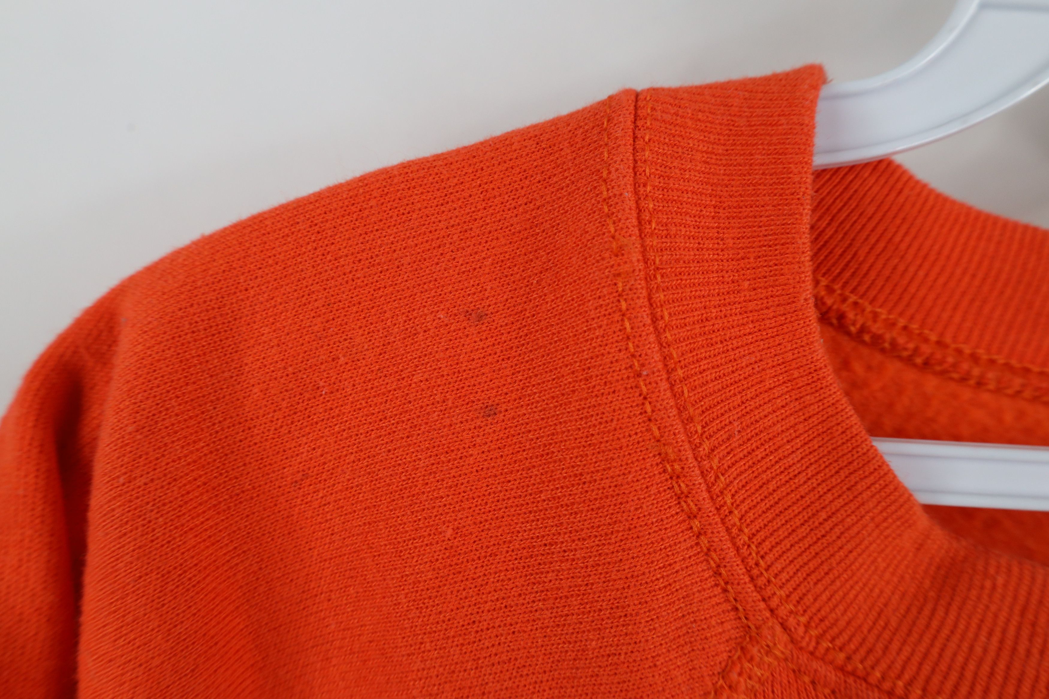 Vintage Vintage 80s 90s Streetwear Raglan Sweatshirt Orange USA Size US L / EU 52-54 / 3 - 4 Thumbnail