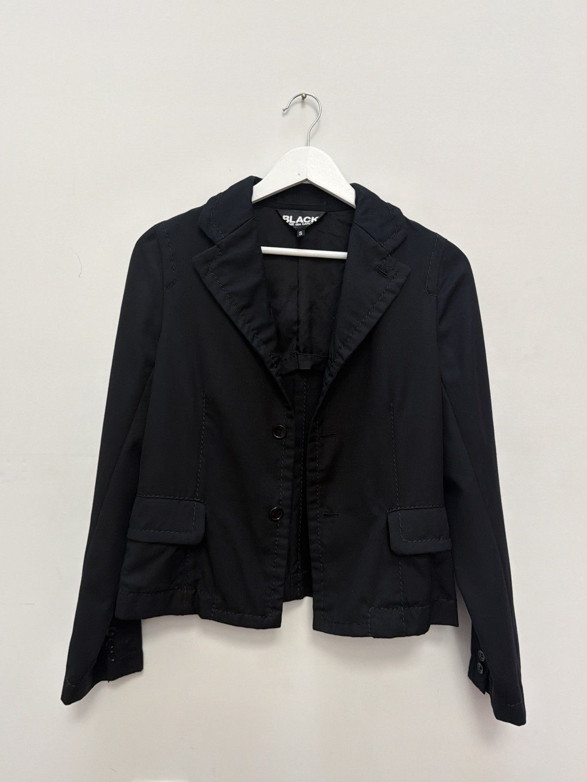 Comme des Garcons Black BLACK Comme des Garçons Deconstructed Cotton Blazer Size S / US 4 / IT 40 - 1 Thumbnail