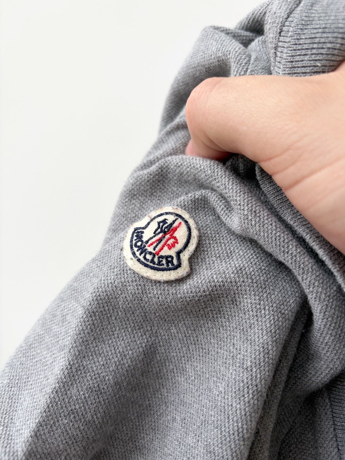 Moncler Moncler Maglia Polo Manica Corta Grey Polo Shirt Men’s SZ M Size US M / EU 48-50 / 2 - 7 Thumbnail