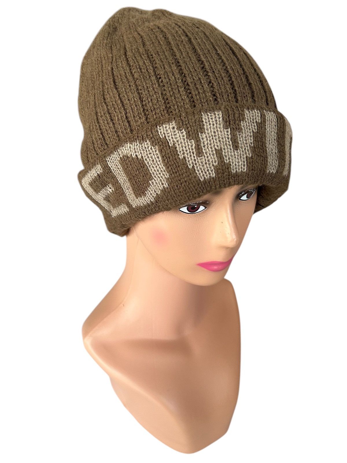 Japanese Brand × Kapital × Vintage Vintage Edwin Big Logo Beanie Hats Size ONE SIZE - 1 Thumbnail