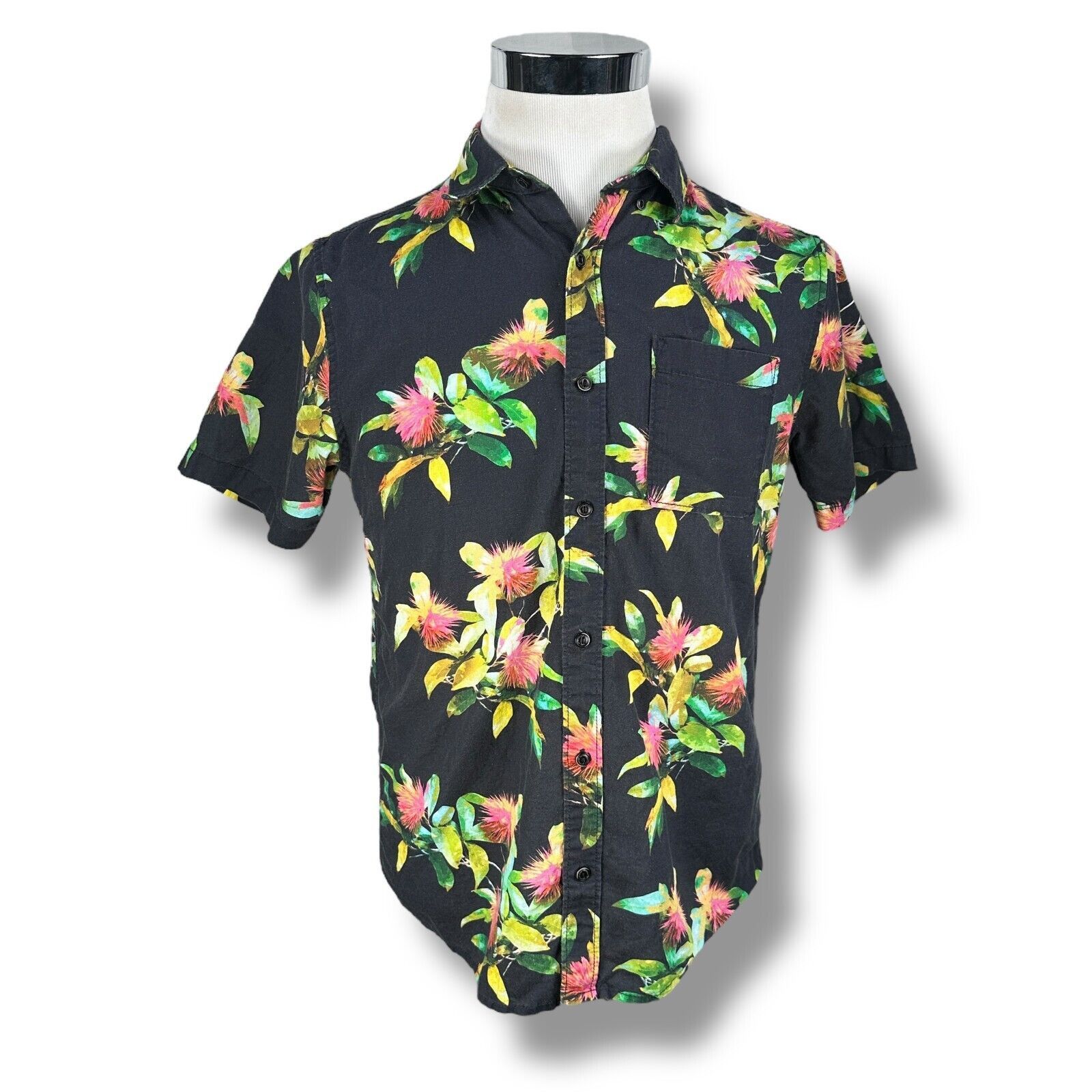 Roark Roark Scholar La Selva Shirt Men S Black Button Up Hawaiian Size US S / EU 44-46 / 1 - 1 Thumbnail