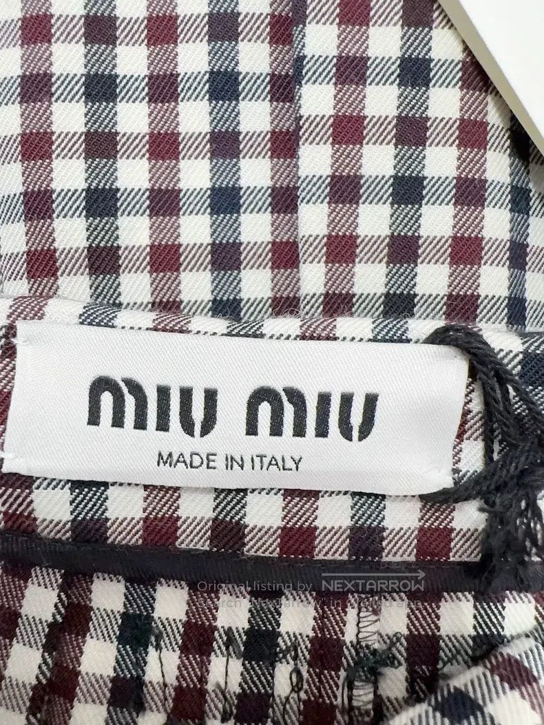 Miu Miu Miu Miu 36 Autumn and winter plaid overskirt Size 37" - 5 Thumbnail