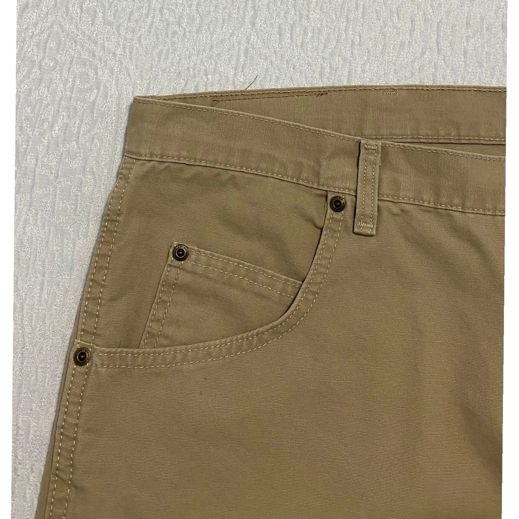 Wrangler VINTAGE Wrangler Canvas Pants Men's 40x30 Golden Khaki Wide Leg Size US 40 / EU 56 - 2 Thumbnail