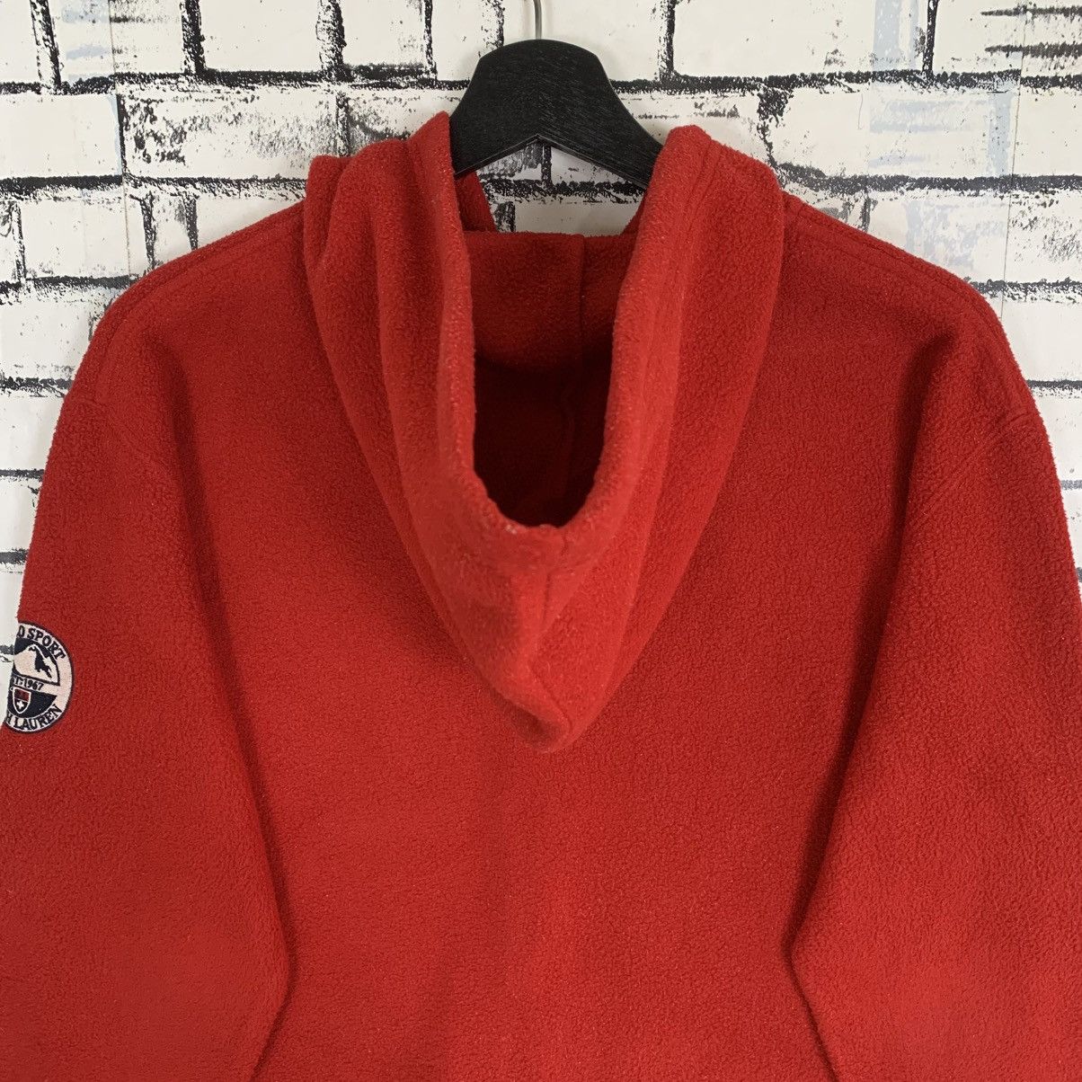 Designer Polo Sport Fleece Zipper Hoodie Size L / US 10 / IT 46 - 5 Thumbnail