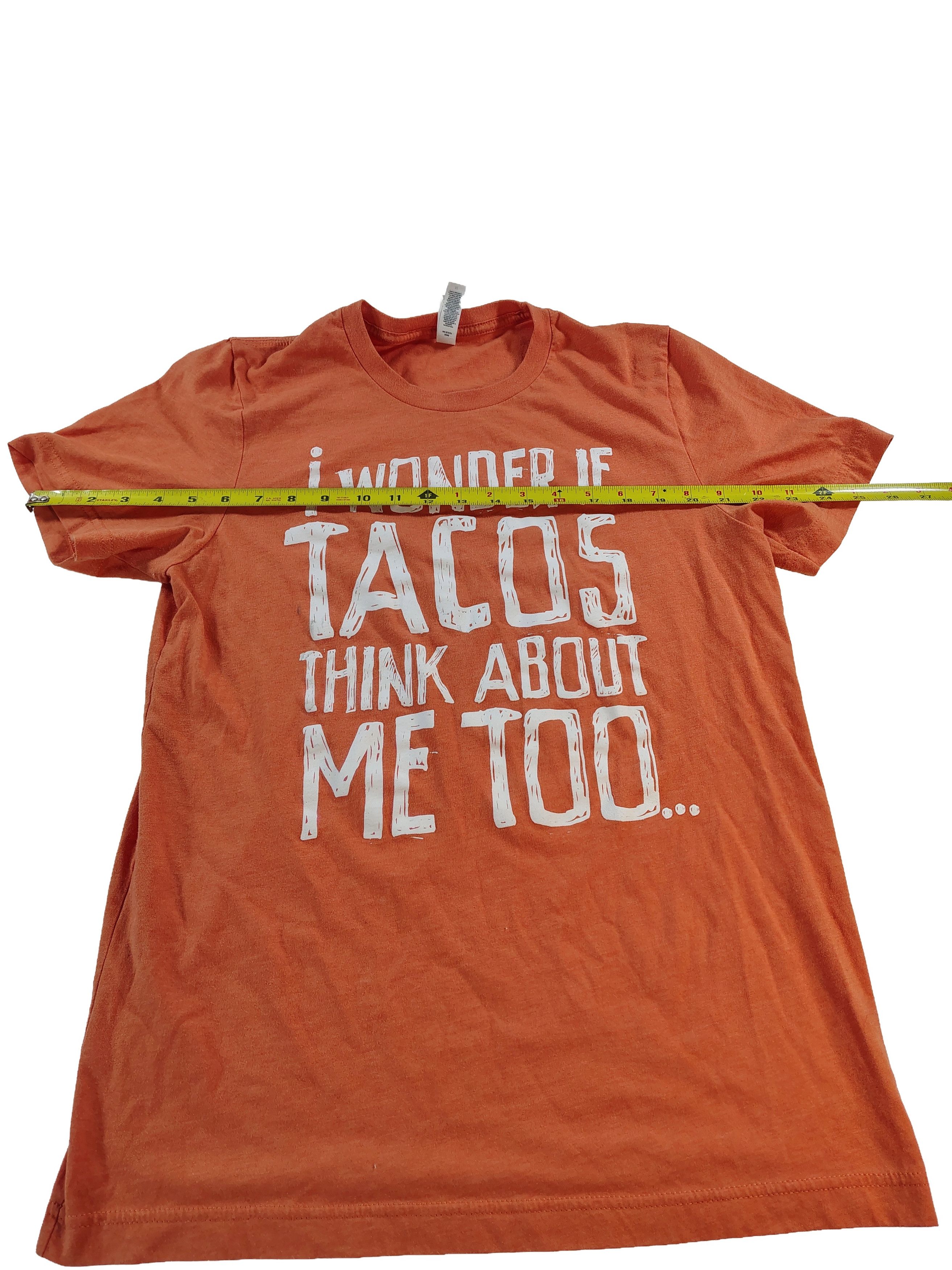 Other Men's "I Wonder If Tacos Think About Me" Graphic T-Shirt Size US M / EU 48-50 / 2 - 5 Thumbnail