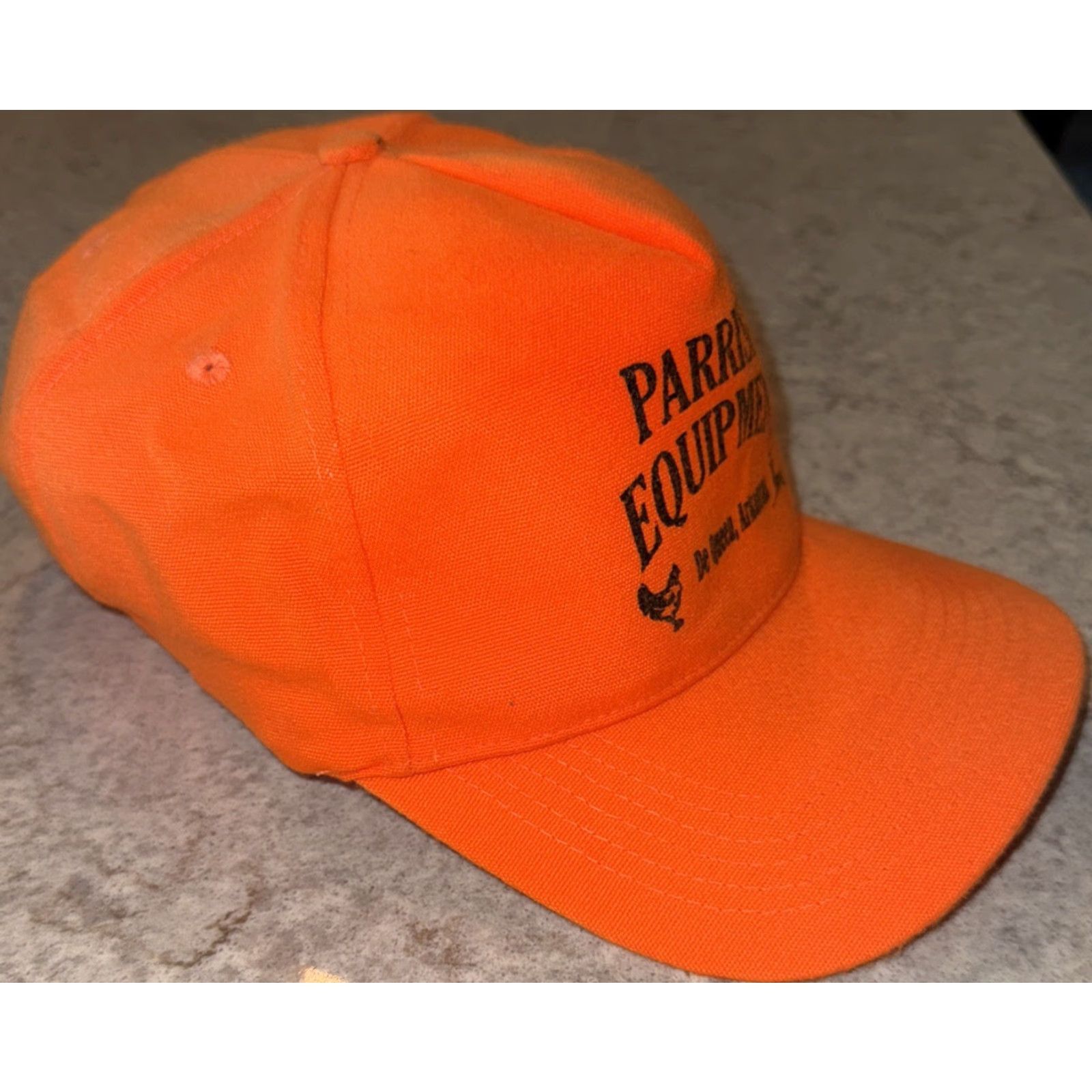 Equipment VINTAGE Daystone Orange Strap Back Cap Hat Men Adjustable Baseball Cap Outdoor 80s 90s Parrish Equipment Da Queen Arkansas Mens Size ONE SIZE - 2 Thumbnail