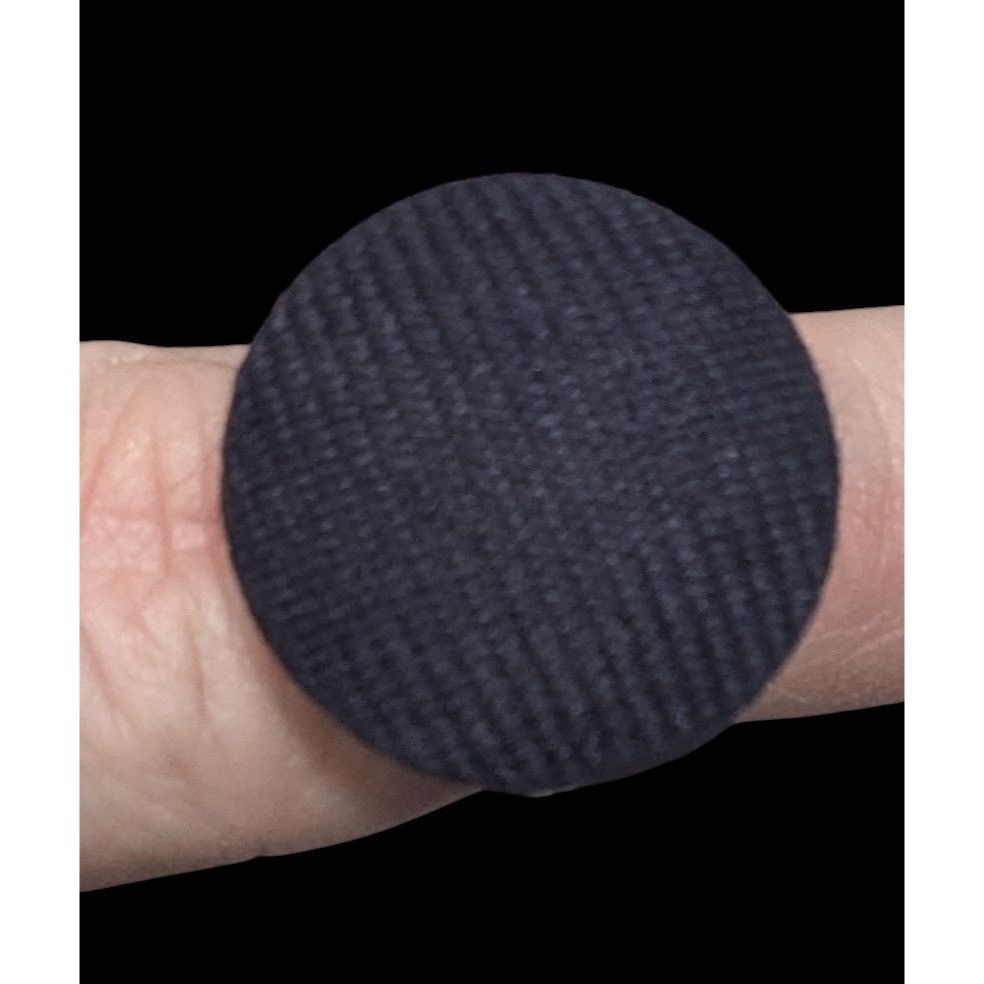 Other Handmade Upcycled Black Fabric Button Ring Size 6 Size ONE SIZE - 12 Thumbnail