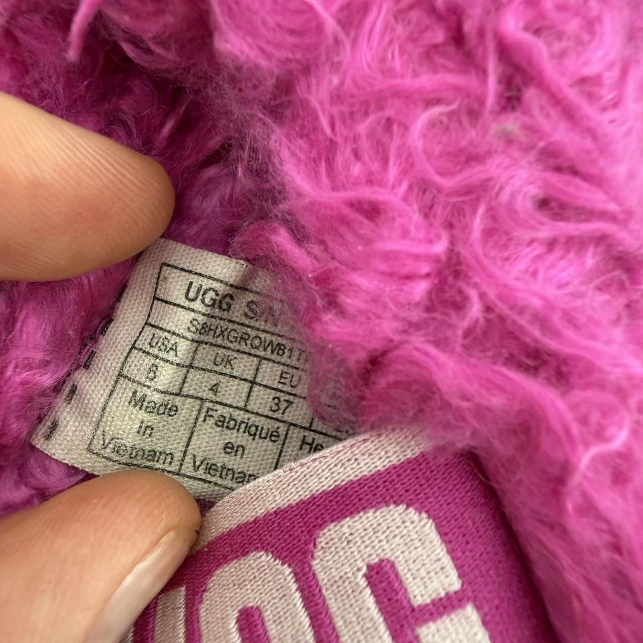 Ugg UGG Fluff Sugar Slipper Slides Pink Furry Slingback Women's Size US 6 / IT 36 - 4 Thumbnail