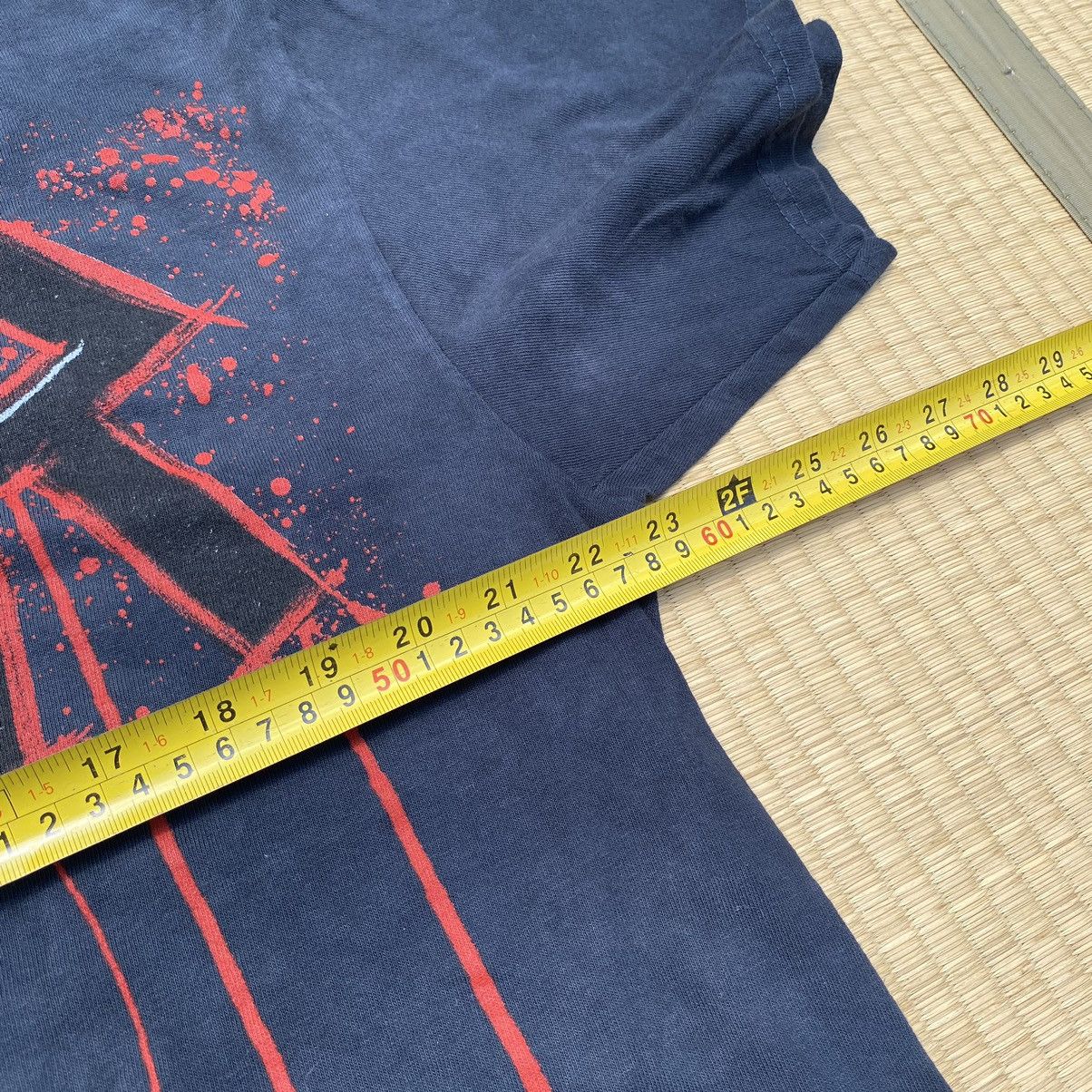 Band Tees × Slayer × Vintage Vtg Y2K Slayer Big Print Bloody Spatter Tie Dye Band Tee Size US XL / EU 56 / 4 - 2 Thumbnail