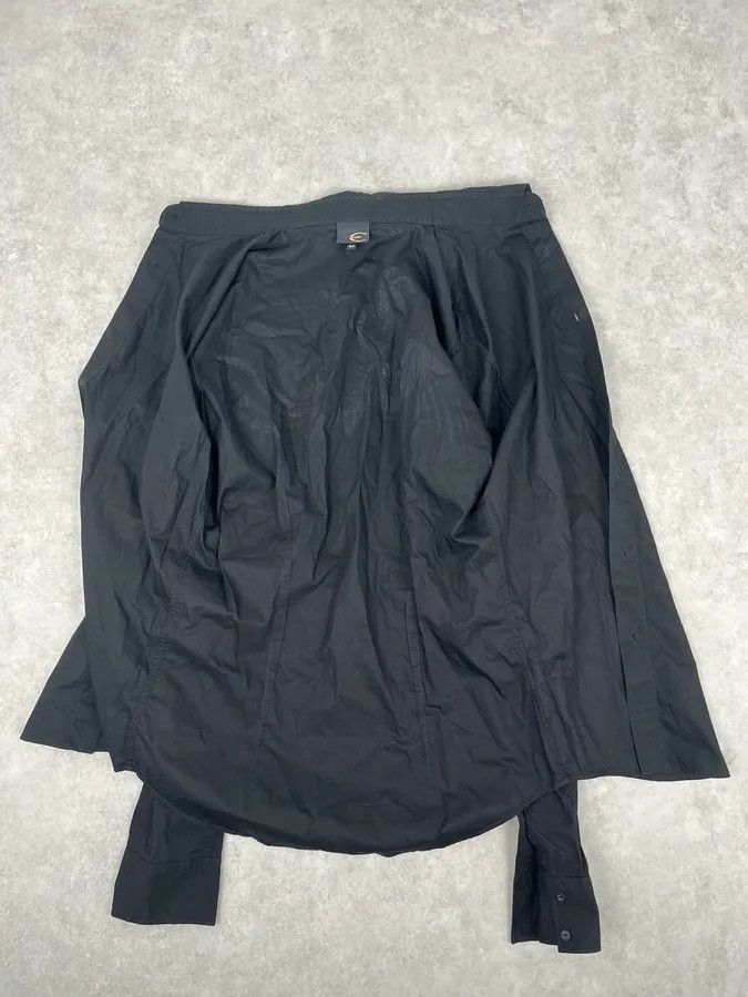 Giorgio Armani 1990s Giorgio Armani Black Buttoned Wool & Silk Trench Coat Size US M / EU 48-50 / 2 - 6 Thumbnail