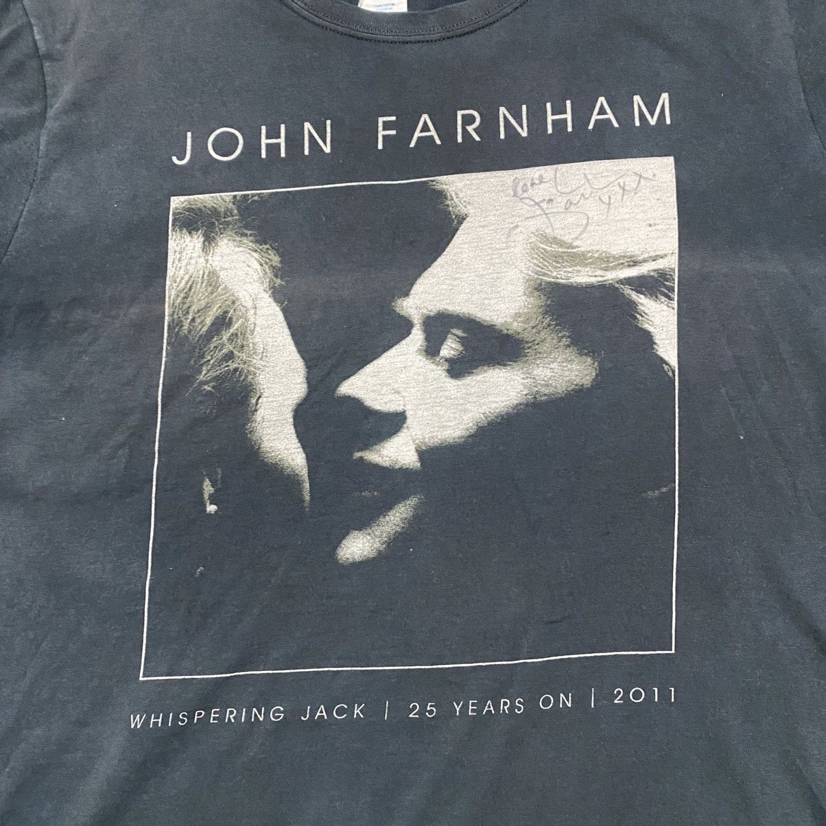 Band Tees Vintage John Farnham Signature Merch Whispering Jack 2011 Size US L / EU 52-54 / 3 - 13 Thumbnail