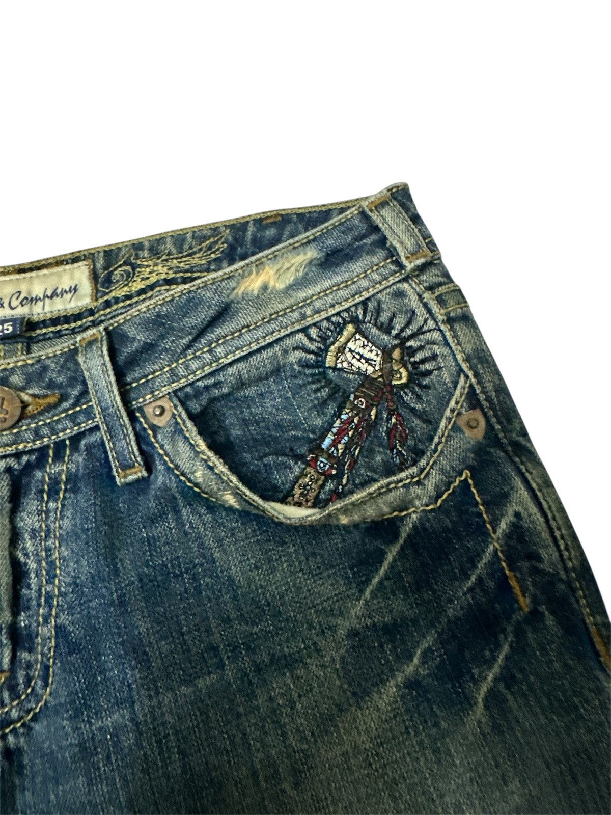 Rick Owens 2000s J & Company Flare Jeans Beauty Beast Goa Lgb Y2K Style Size US 28 / EU 44 - 7 Thumbnail