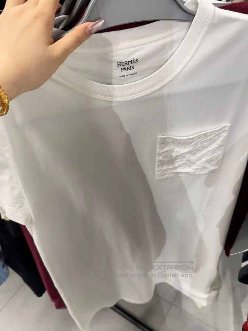 Hermes Hermes White short-sleeve Size XXS / US 00 / IT 34 - 1 Thumbnail