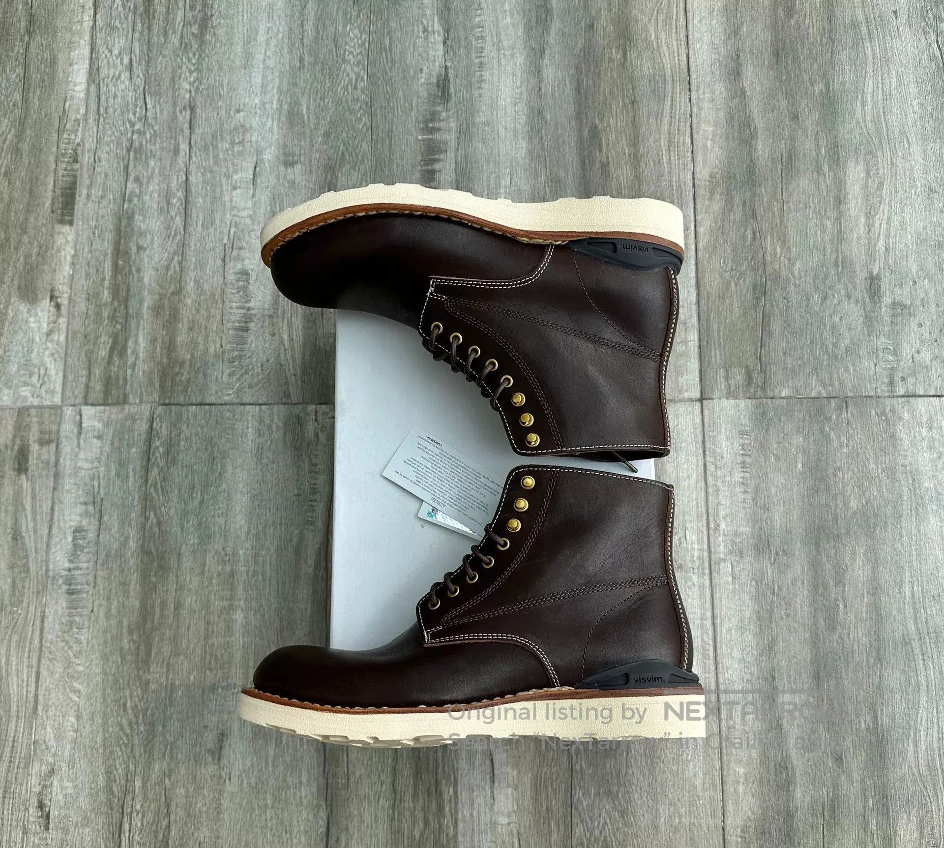 Visvim visvim virgil folk boots in dark brown. Size US 10 / EU 43 - 2 Thumbnail