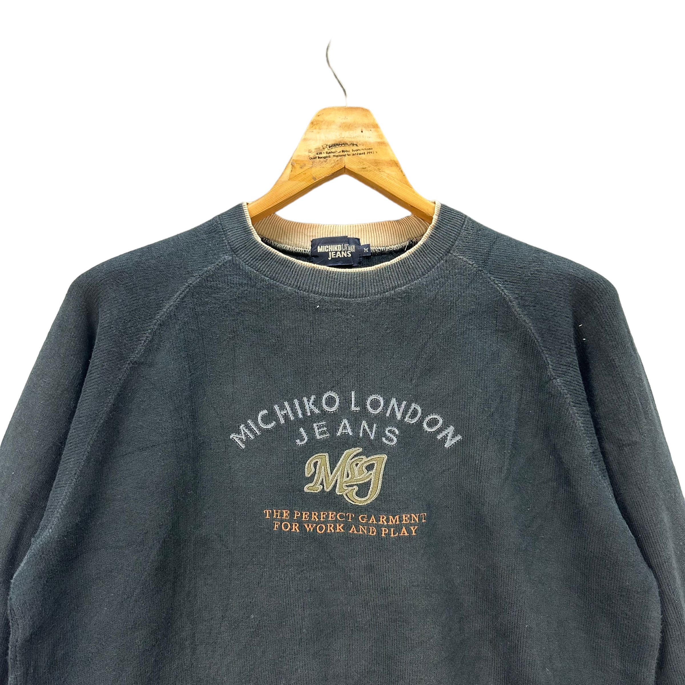 Michiko Koshino London MICHIKO KOSHINO EMBROIDERY BIG LOGO SWEATSHIRT #7941-191 Size US M / EU 48-50 / 2 - 2 Thumbnail