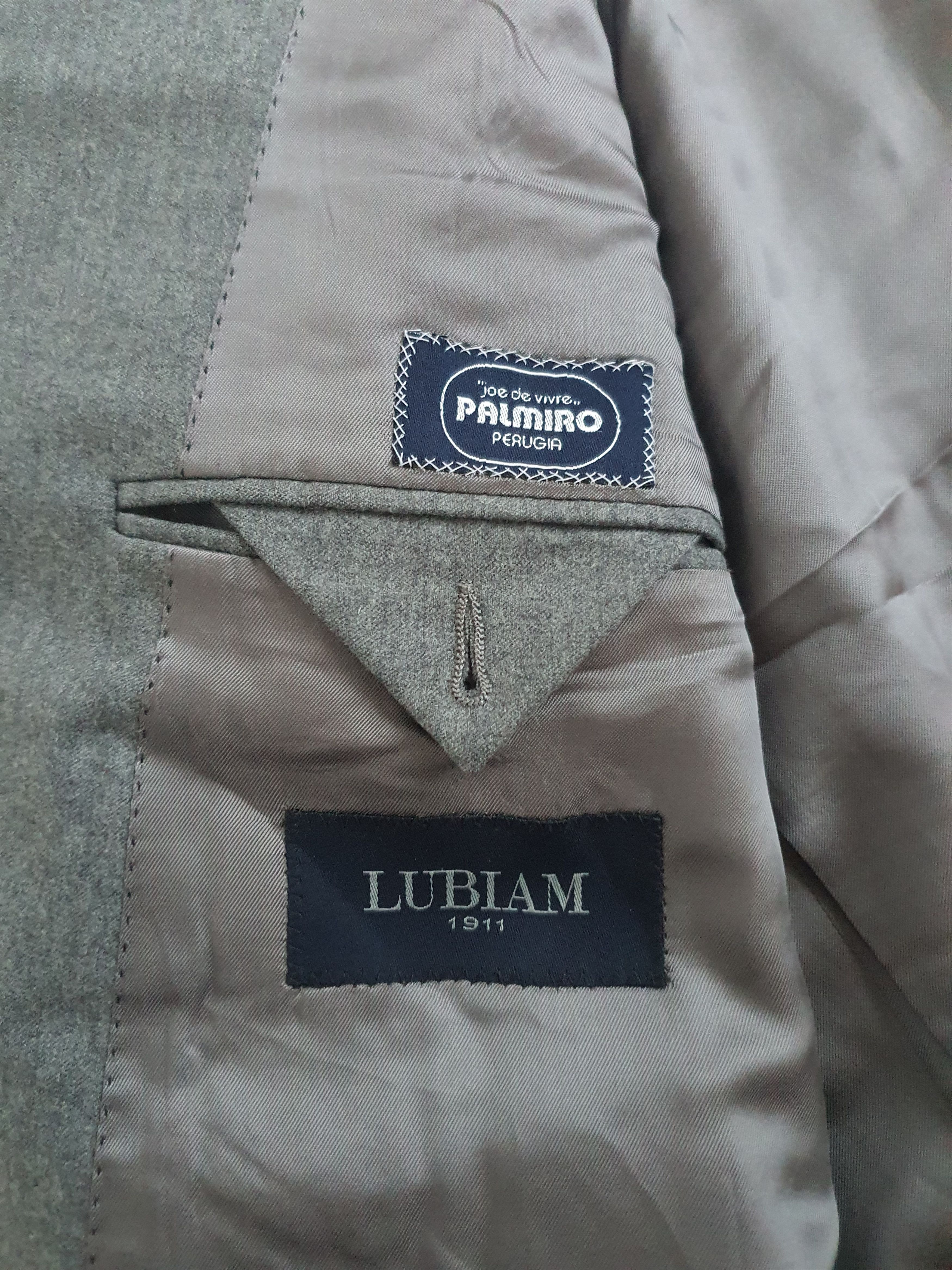 Lubiam Sports Coat Jacket - GUABELLO 120s Plain Weave - EU 58 Size 48R - 6 Thumbnail