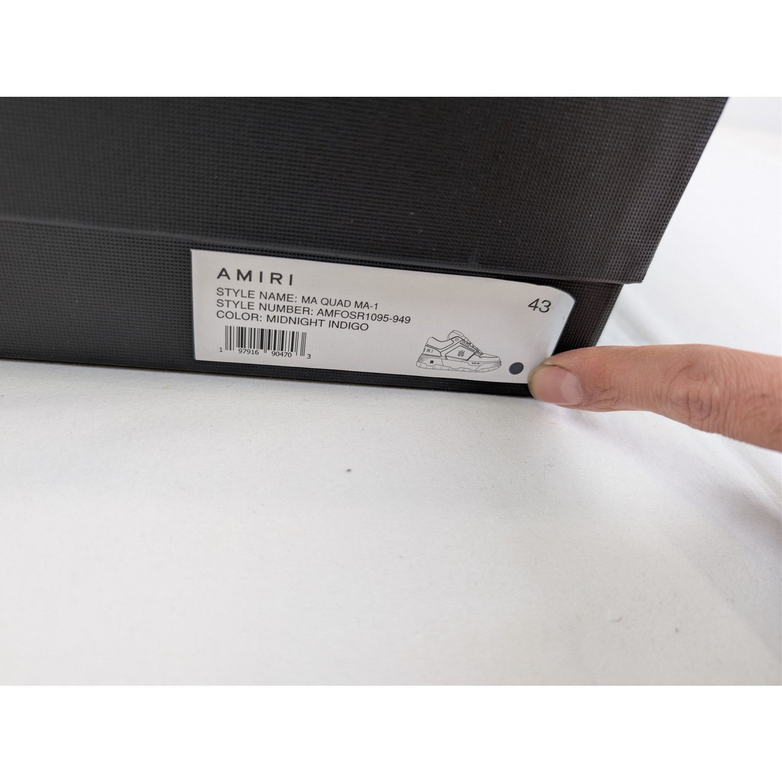 Amiri o1rshd1 MA Quad MA-1 Sneakers in Midnight Indigo Size US 10 / EU 43 - 24 Thumbnail