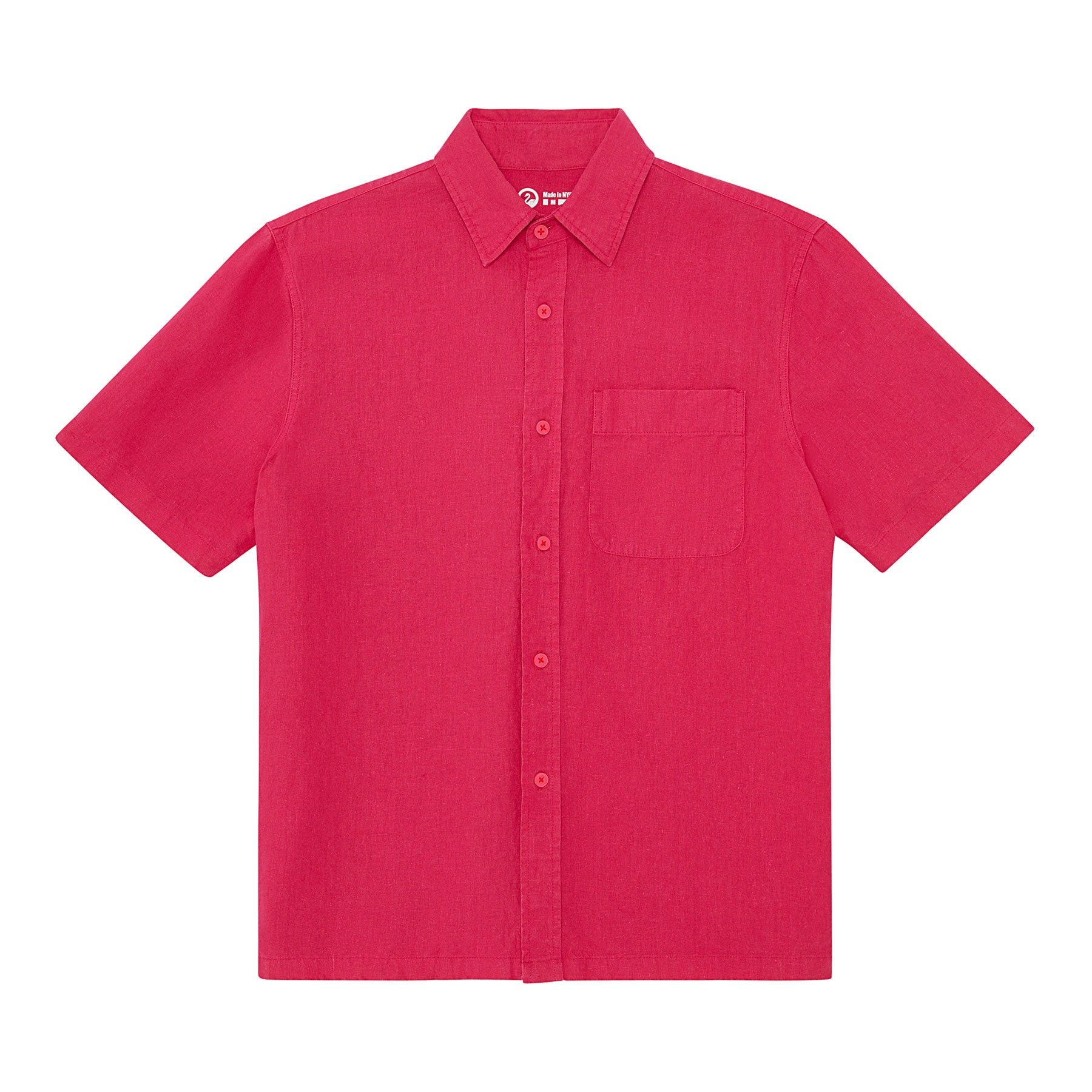 Image of Outlier Ramienorth Shortsleeve in Gd Fuchsia, Men's (Size Small)