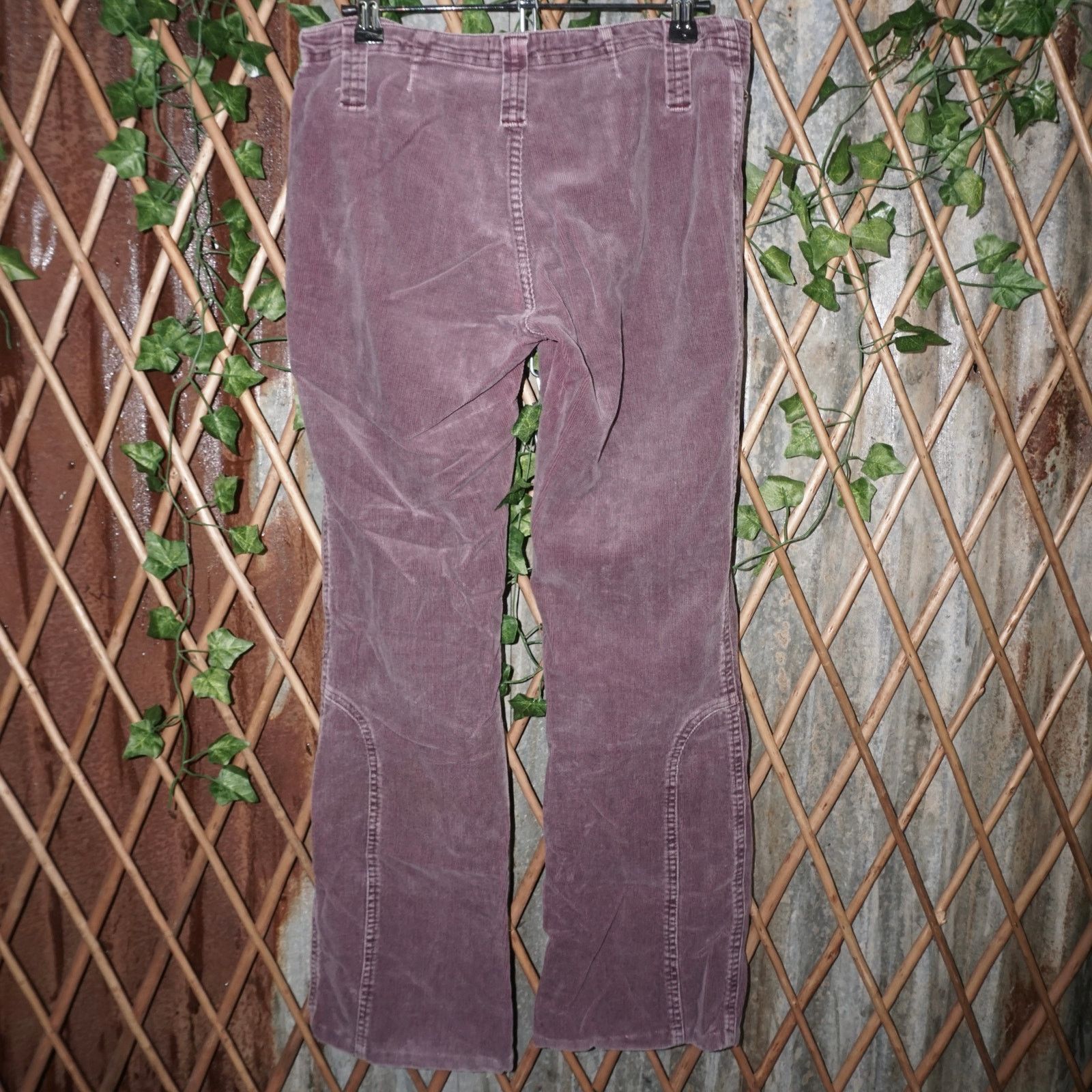 Bebe 5- Vintage Y2K BEBE corduroy flare 00s essential femme pants Size 28" / US 6 / IT 42 - 2 Thumbnail