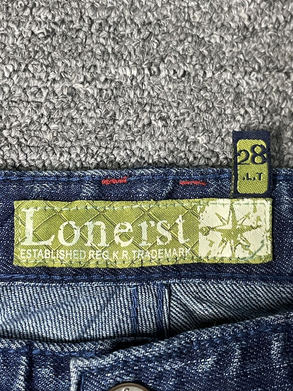 Japanese Brand × Vintage Vintage LONERST Flared Bootcut Design Jeans (83) Size 29" - 8 Thumbnail