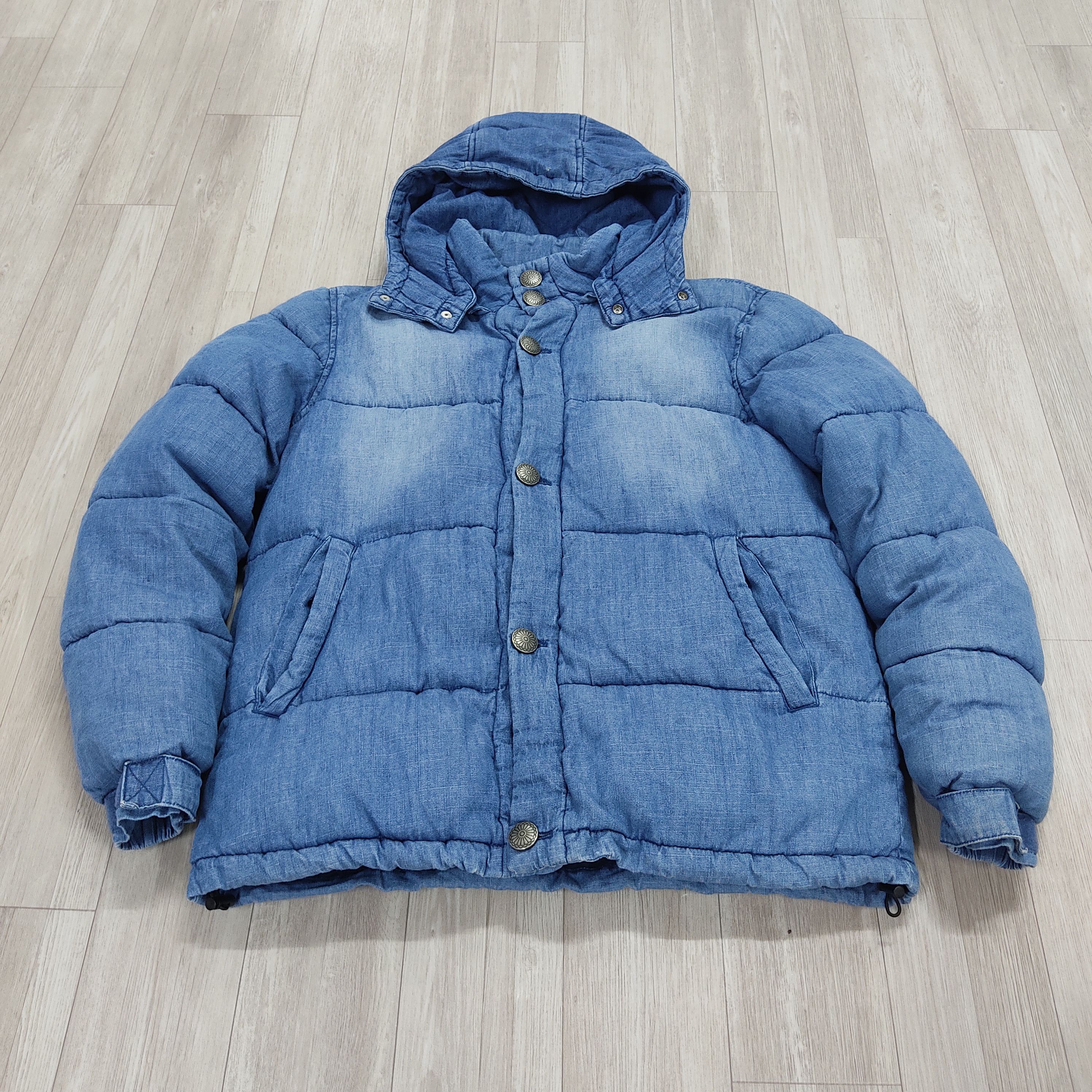Japan Blue LAZY HAZY PLANET Blue Denim Filled Puffer Jacket Size US M / EU 48-50 / 2 - 10 Thumbnail