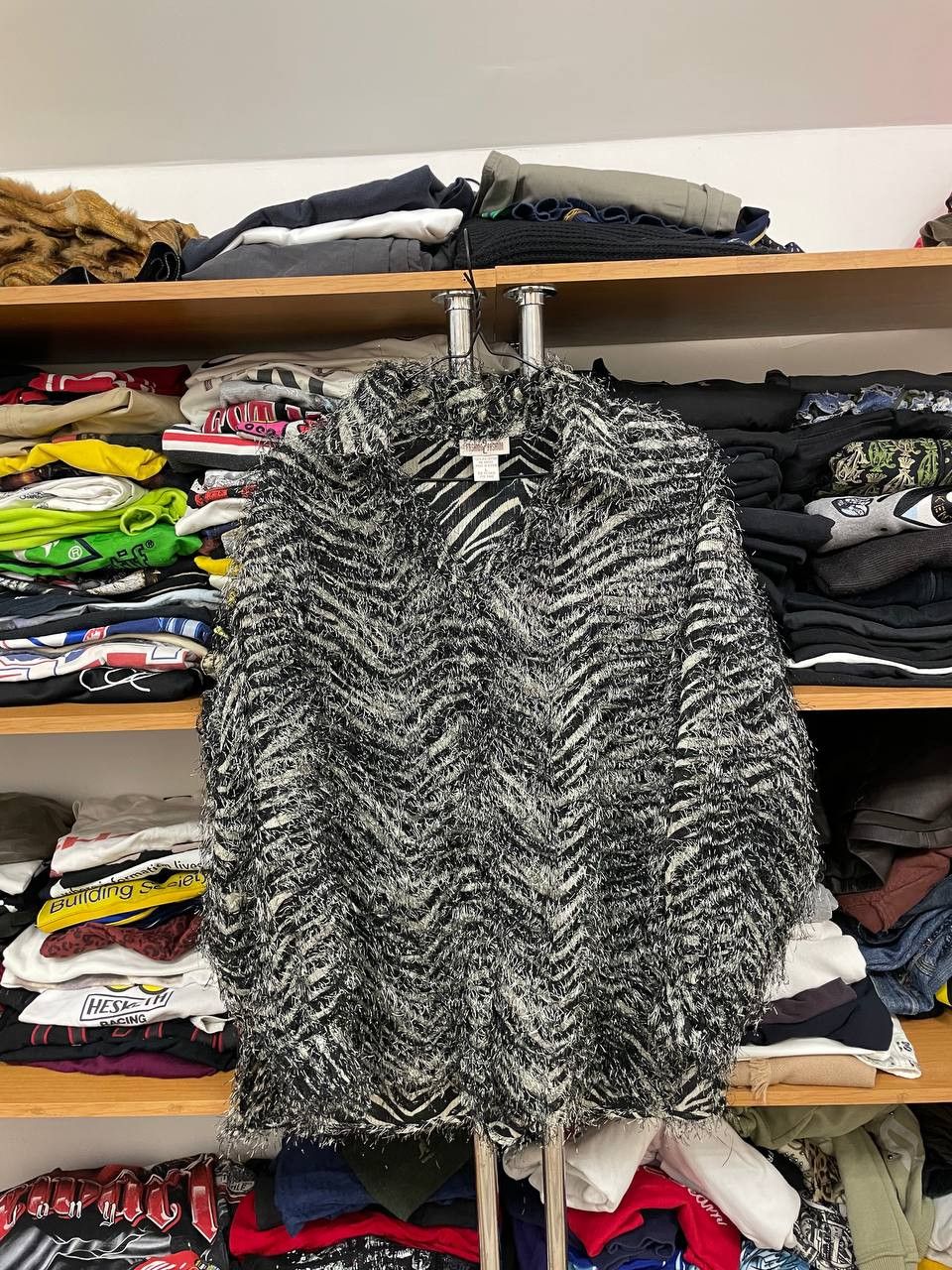 Other Vintage Faux Fur Jacket Size L / US 10 / IT 46 - 1 Thumbnail