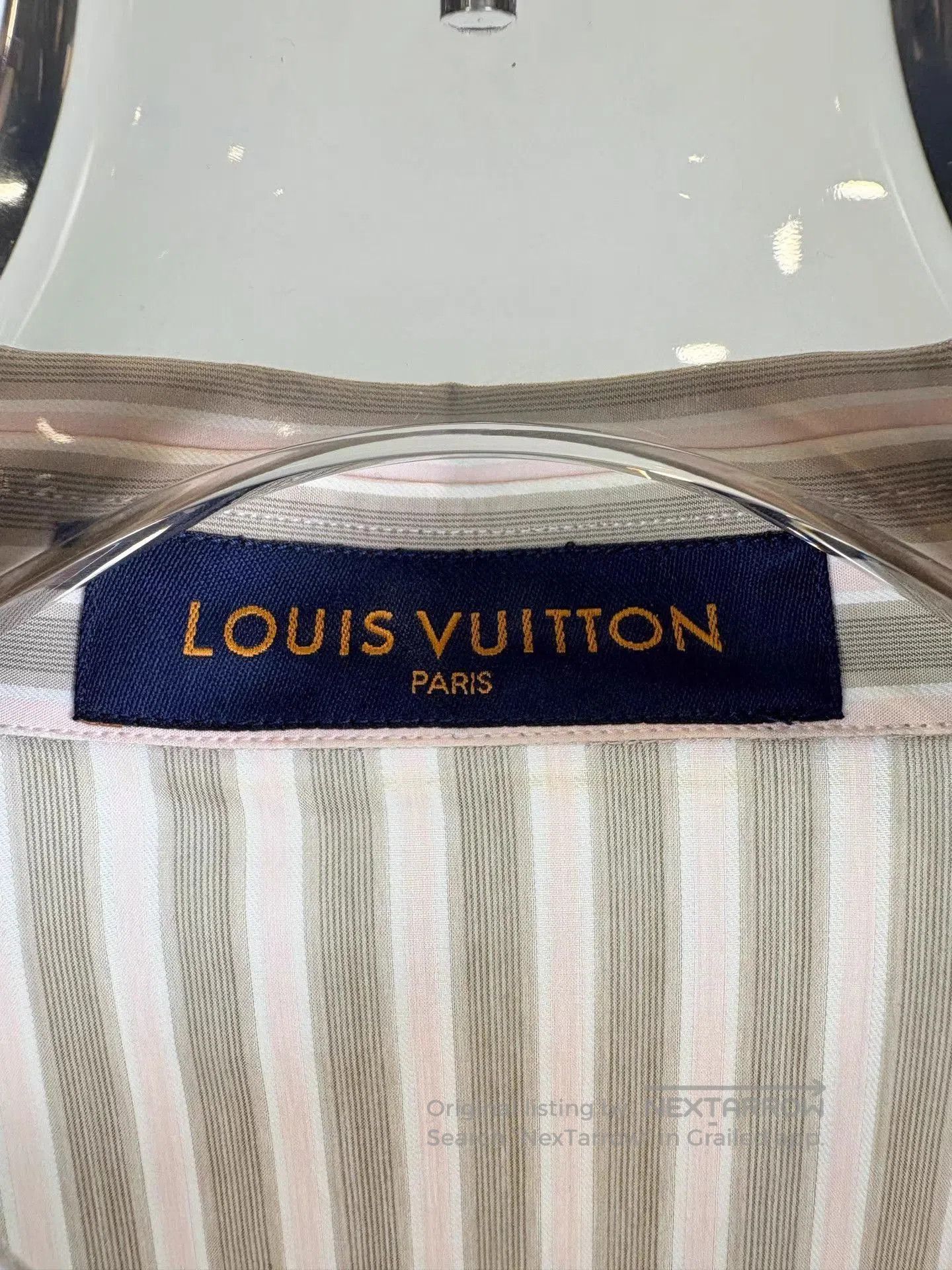 Louis Vuitton Striped Long Sleeve Shirt with Floral Panel. Size US XXL / EU 58 / 5 - 3 Thumbnail