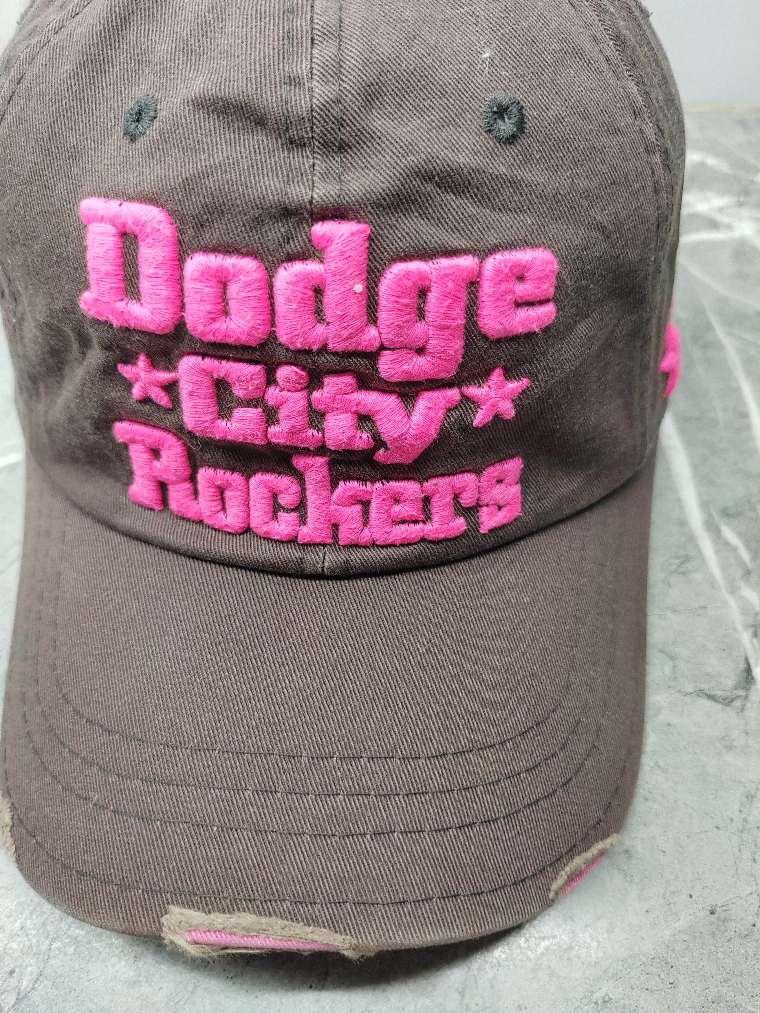 Vintage Vintage Dodge City Rockers Distressed Style Cap Size ONE SIZE - 3 Thumbnail