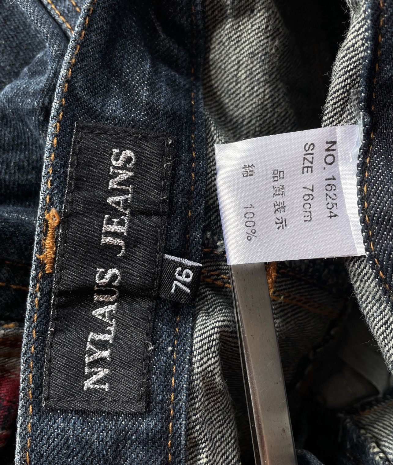 Japanese Brand NYLAUS DOUBLE WAIST JEANS Size US 28 / EU 44 - 7 Thumbnail