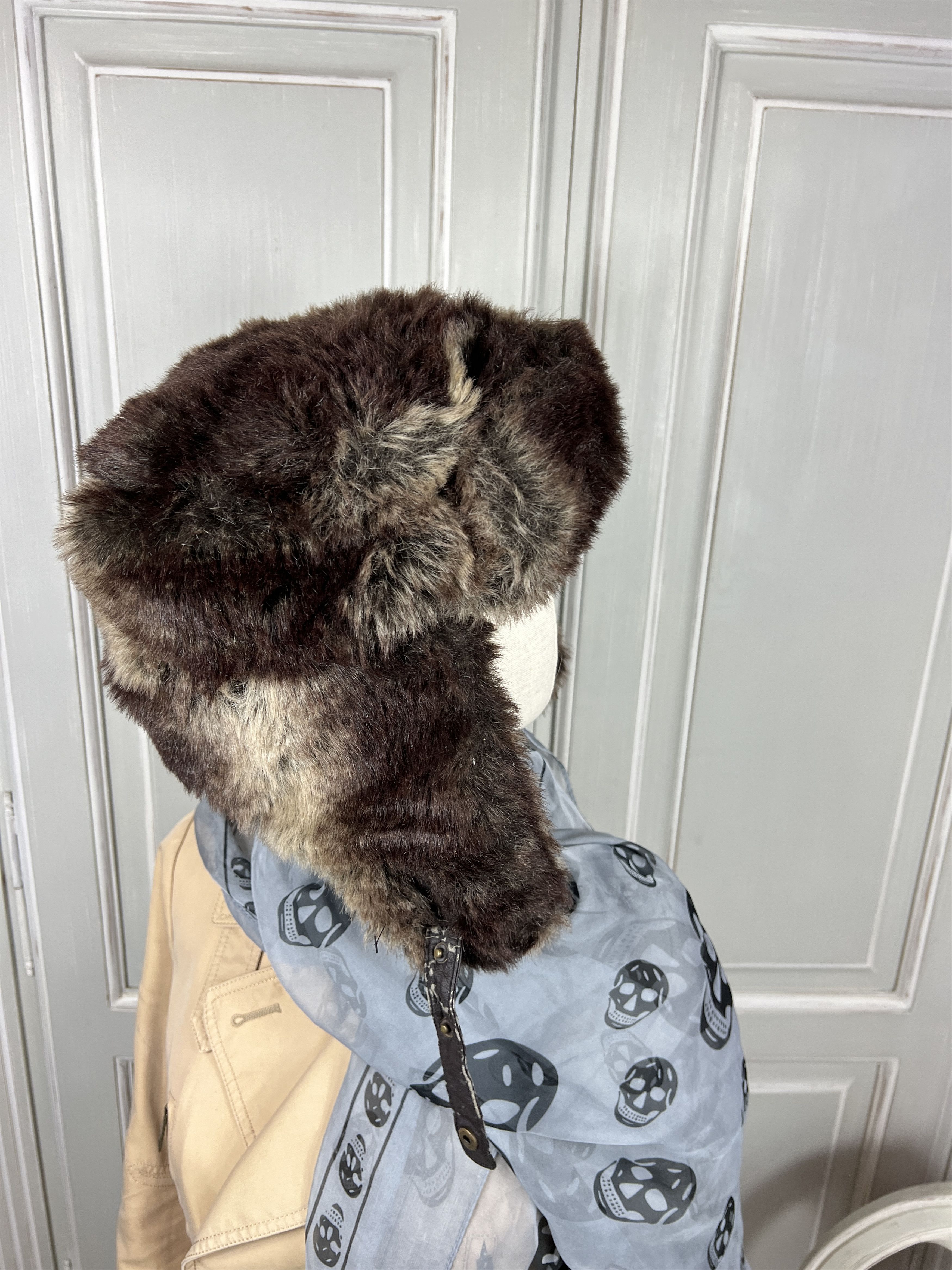 Japanese Brand × Vintage Y2k Faux Fur Ushanka Vintage Fuzzy Warm Trapper hat Size ONE SIZE - 6 Thumbnail