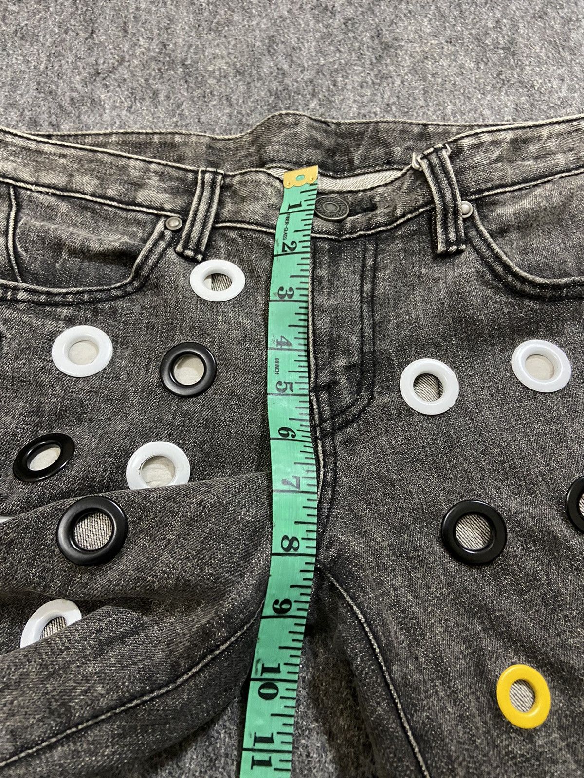 If Six Was Nine × Le Grande Bleu (L.G.B.) Vintage y2k anothershop denim pants with pin hole Size 29" - 11 Thumbnail
